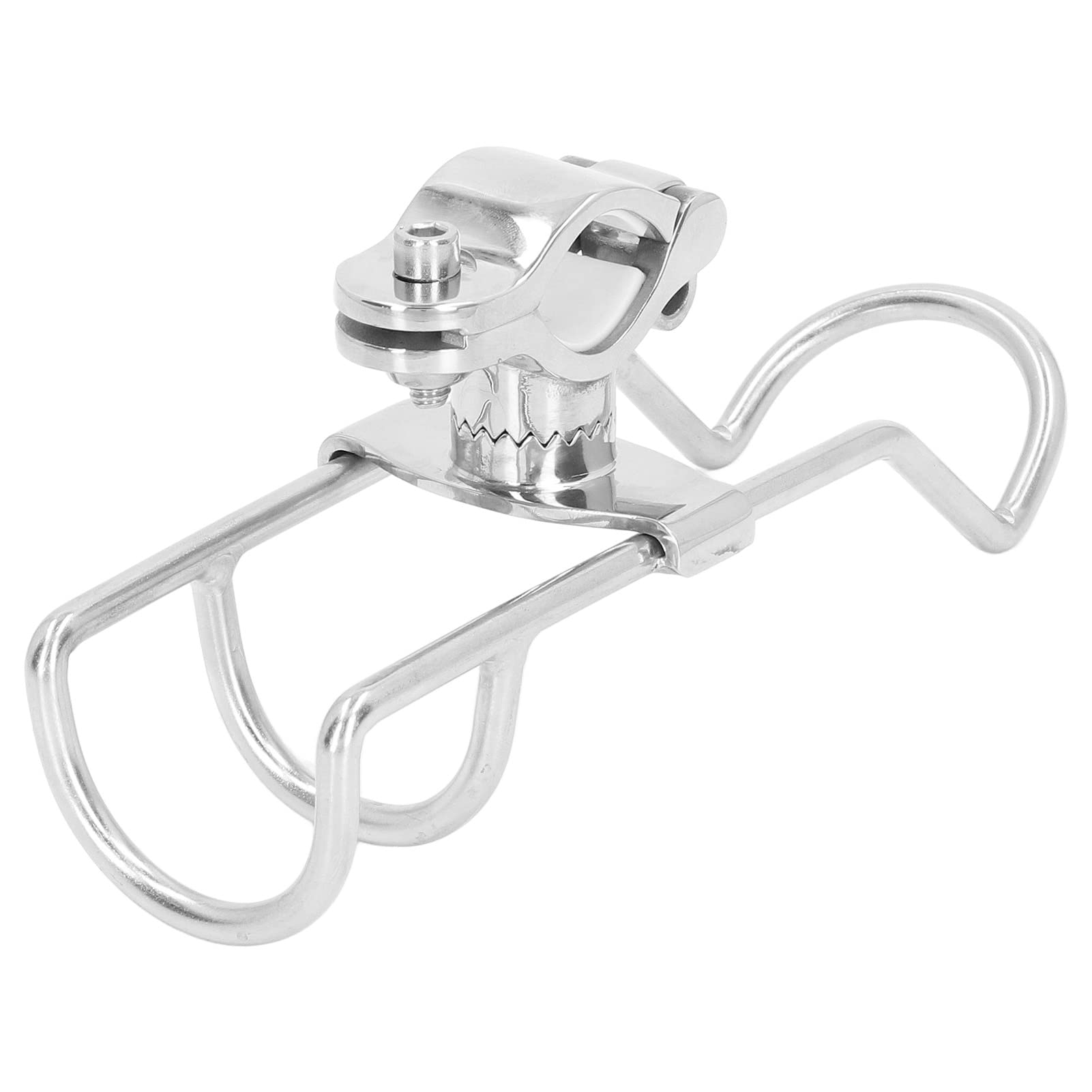 Adjustable Rail Mounted Clamp Fishing Rod Holder 360 Rotation Stainless Steel for Boats Yachts : Sports & Outdoors