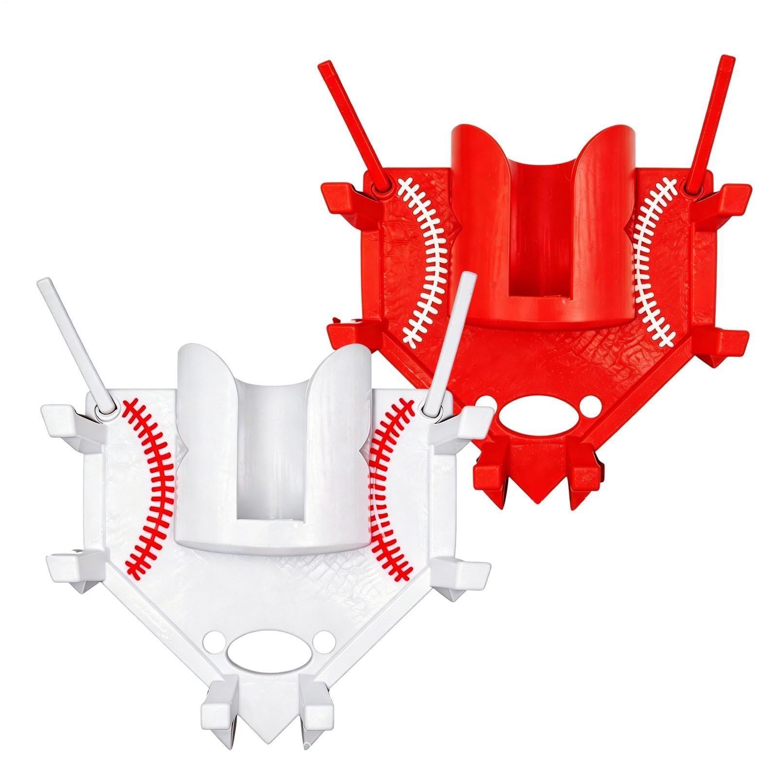 Fledermaus-Halter, Organizer, Baseball-Zaunregal, Dugout-Aufhänger mit mehreren Schlitzen, Flaschenständer mit kompaktem Design, Sportzubehör, 20 x 20 cm, Coaching-Zubehör für Training