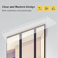 Vista 3 de Toldo con dosel, protección UV contra lluvia y nieve, refugio contra la lluvia, toldo de mantenimiento gratuito con cubierta transparente gruesa