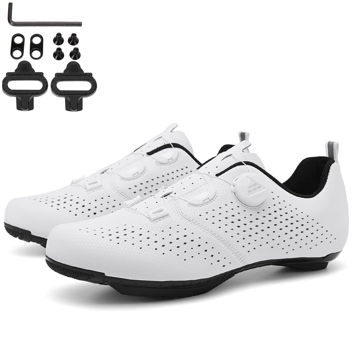 Zapatilla de Ciclismo MTB Hombre Mujer, Zapatillas Ciclismo Carretera Montaña Estatica Interior Compatibles con SPD Lock System Zapatos de Bicicleta