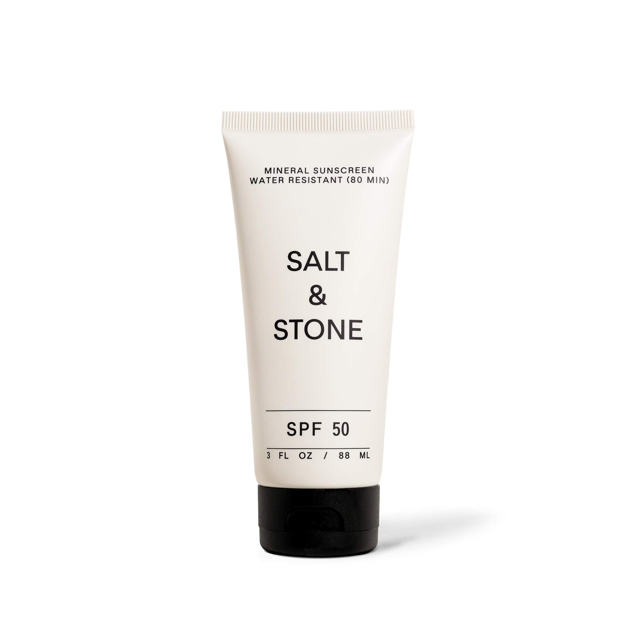SALT & STONE SPF 50 Mineral Sunscreen Lotion - Mineral, Zinc Oxide, Broad Spectrum, Water Resistant, Reef Safe, Face + Body, Moisturizing, Cruelty Free, Made in USA