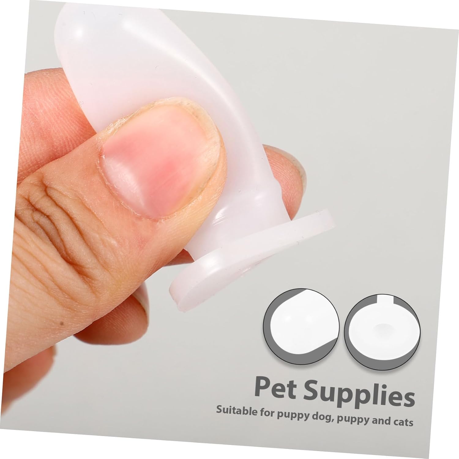 TOYANDONA 10pcs for Kitten Puppy Cat Nursing Bottle Nipples Feeding Pacifier Silicone for Newborn Animals