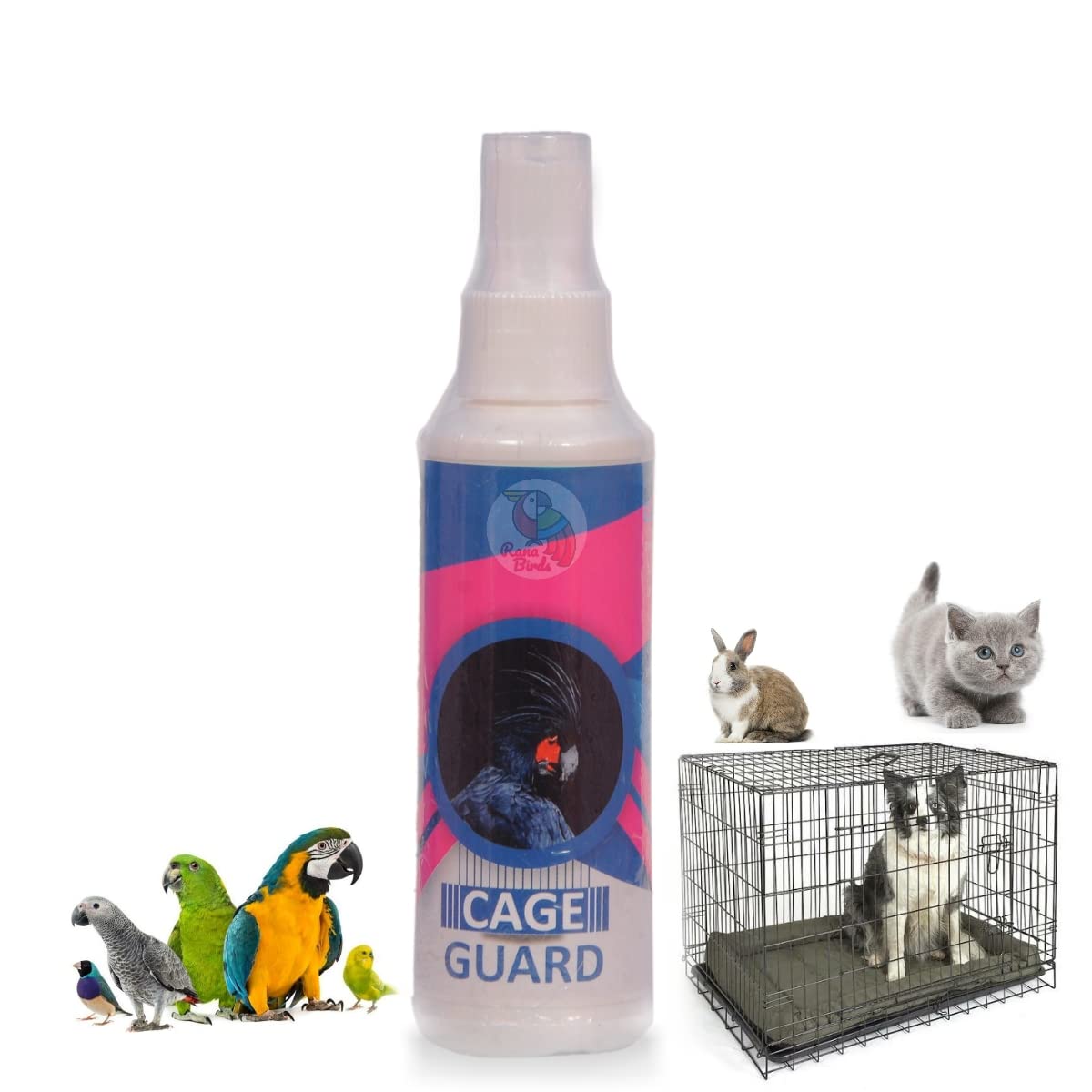 STAR FARMS Cage Guard Cage Cleaning Spray All Pet Cages 100ml / The Chemical Agent Designed to INACTIVE OR Destroy Micro Organisms ON Insert Surfaces (B09LCQDQCJ) Amazon Price History, Amazon Price Tracker
