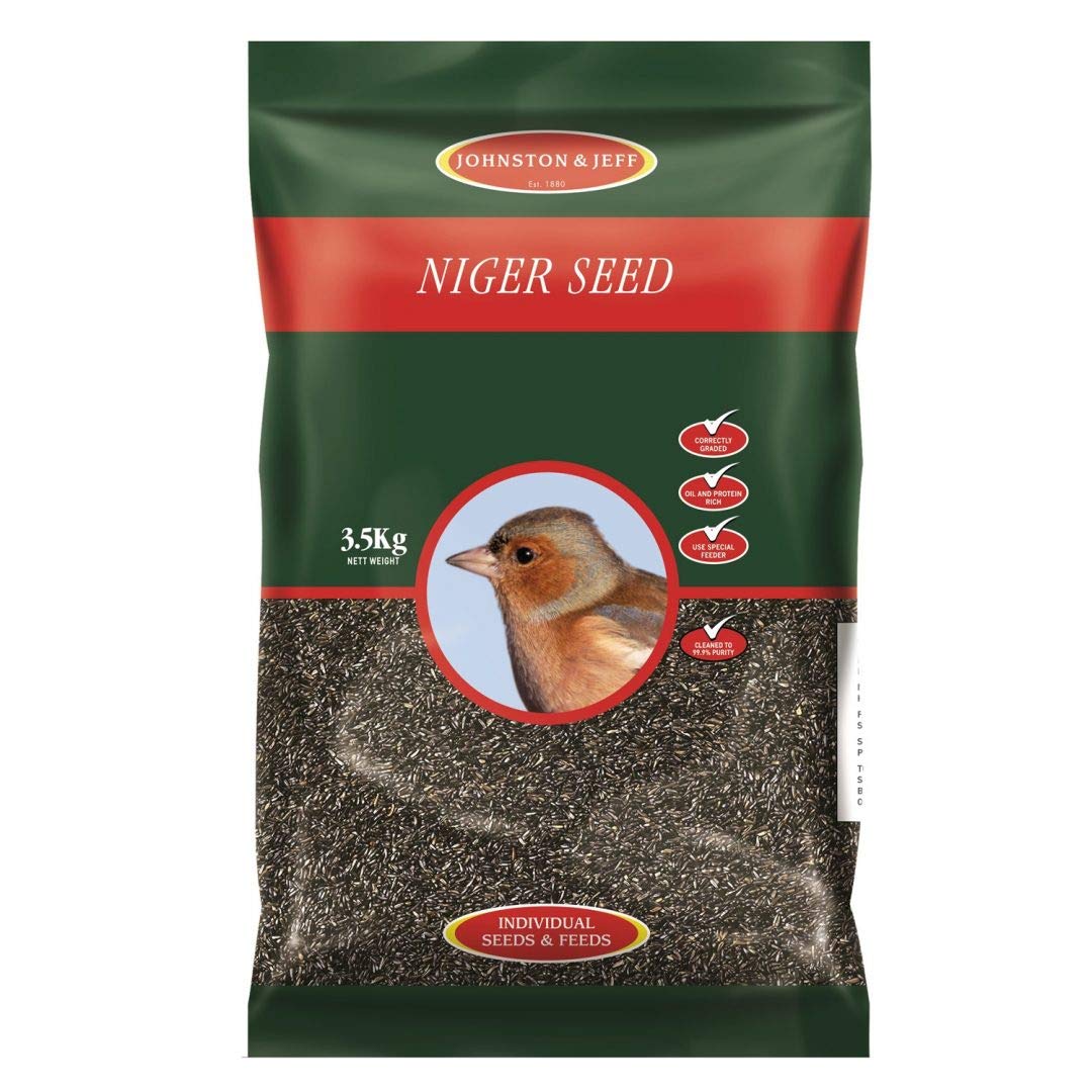 Johnston & Jeff 3.5kg Niger Seed Premium Wild Bird Food Wildlife