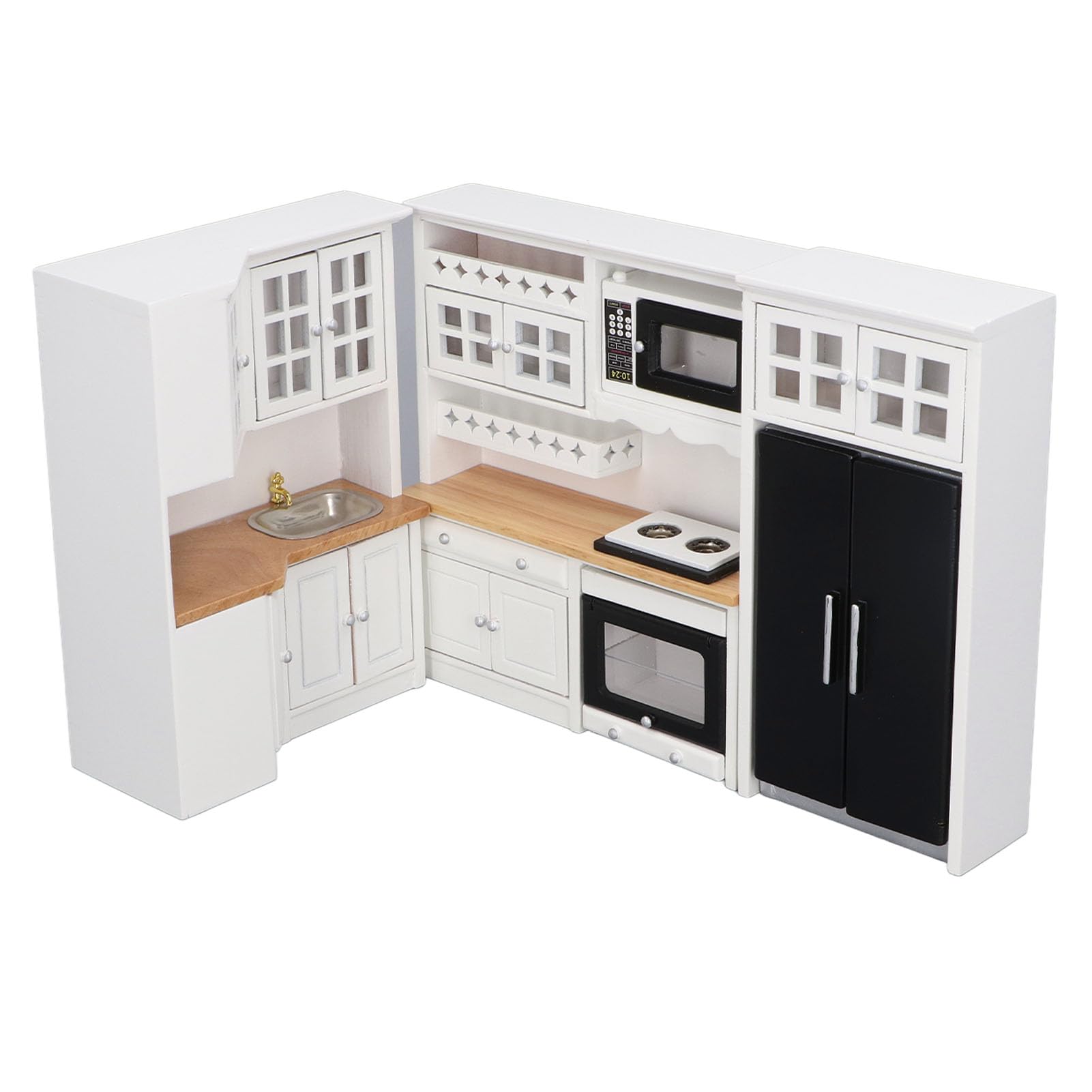 Cucina deluxe in formato bambola Mobili per casa delle bambole in formato Barbie Mini cucina per bambini Fai finta di giocare Set da cucina acquista in modo economico - spedizione gratuita, recensioni