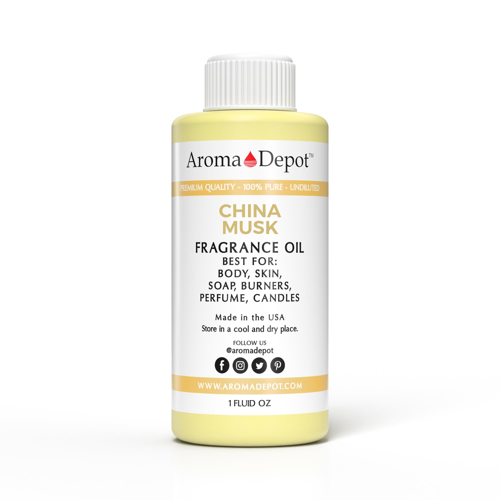 China Musk 1 oz. Perfume/Skin Oil Our Interpretation, Premium Quality I Uncut I Fragrance Oil I Scented Oil I Add Aroma to Your DIY Projects I Skin Safe