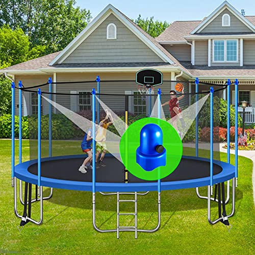 Azjmnfuny 1.5" Diameter Trampoline Enclosure Pole Caps Replacement With Screw Thumb For Trampoline Net Hook (Pole Caps 8Pcs) #TOP1