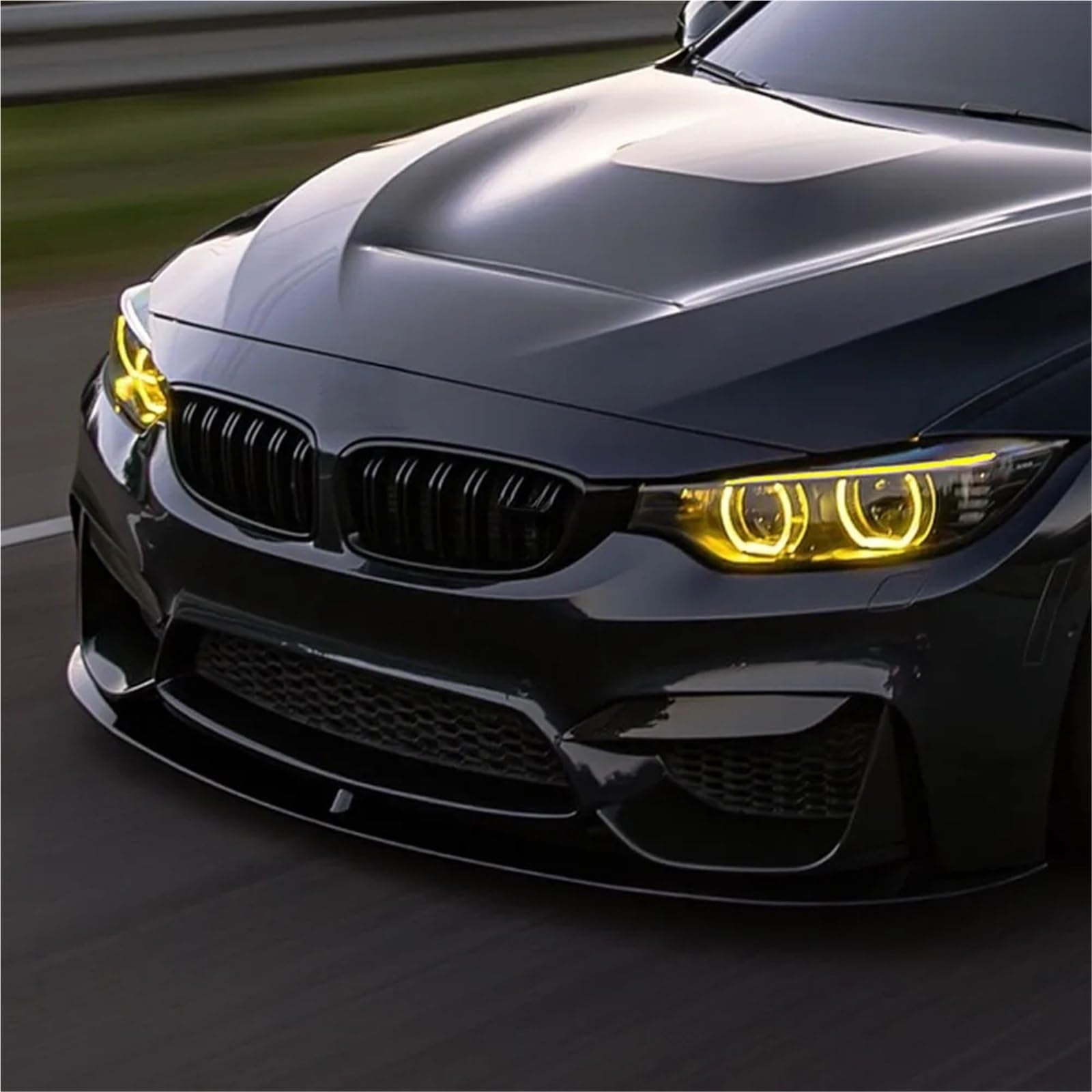 Zestaw reflektorów Cytrynowożółty chip pasuje do BMW F32 F33 F36 M3 M4 4 Series CSL Style DRL Złoty moduł LED F80 F82 F83 Reflektory