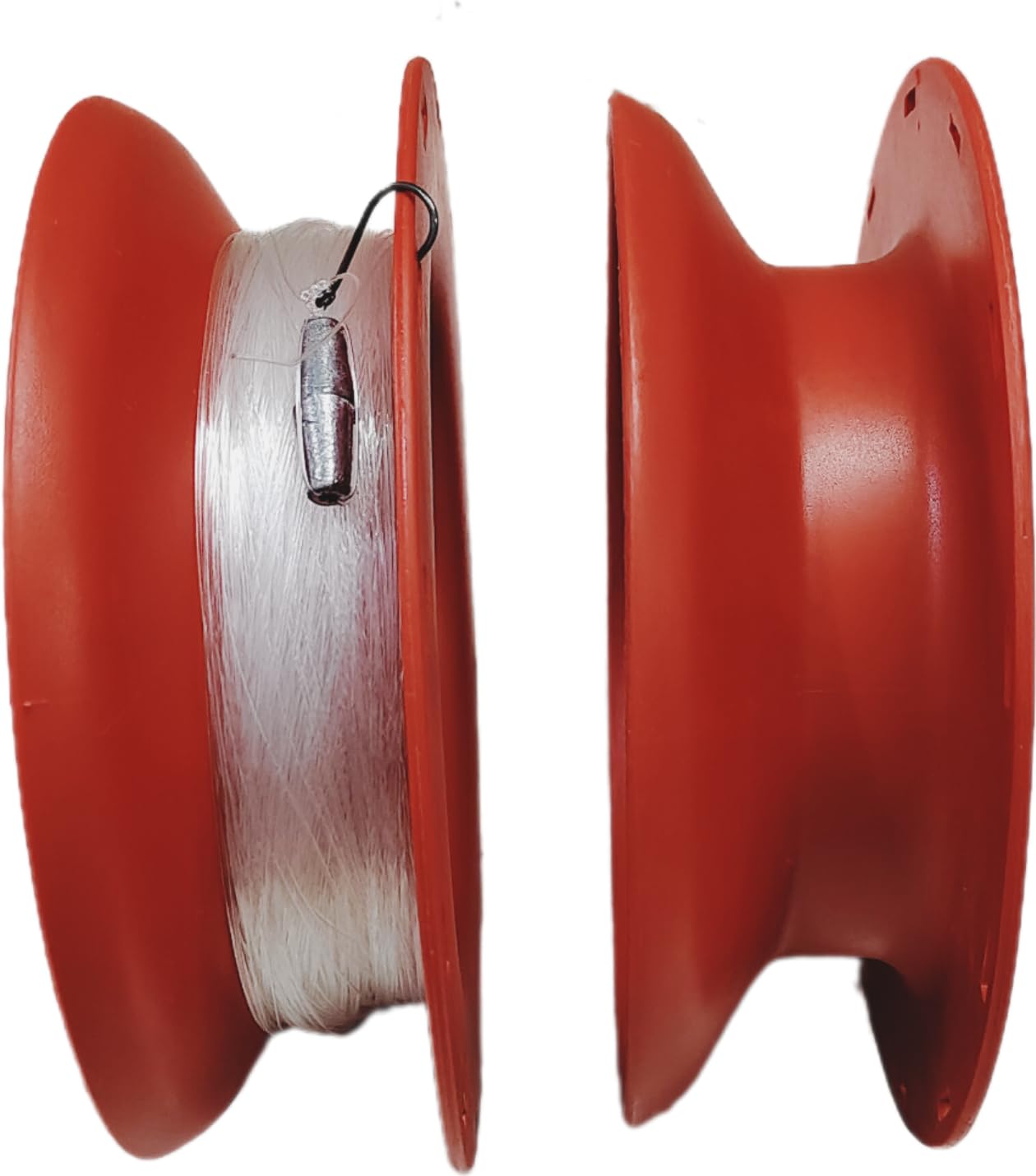 Hope Kart Plastic Manual Spinning Fishing Line Hand Caster Reel Wheel, Multicolor, Pack of 1 (Only Hand Caster Empty, 5 Inch Diameter) 3