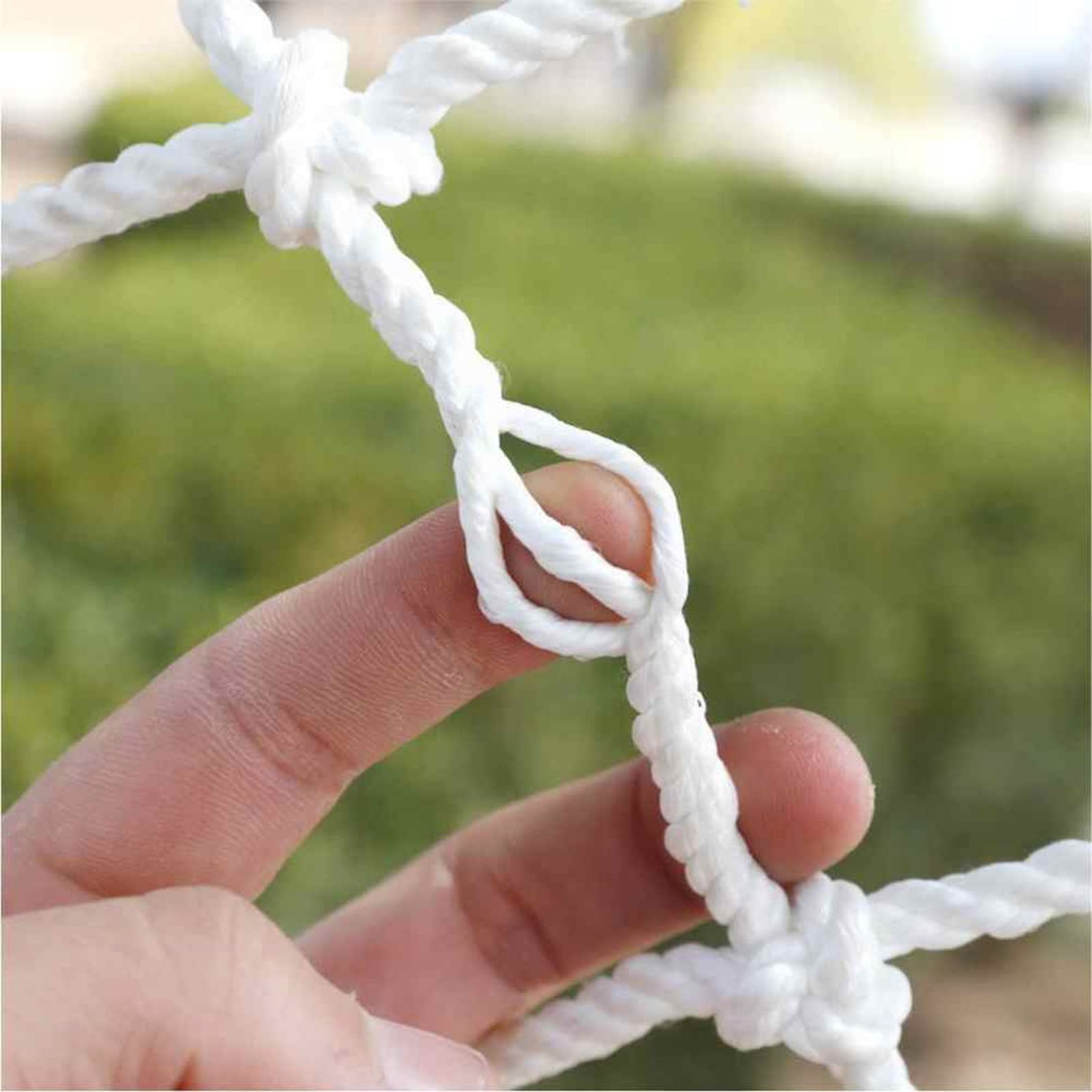 CHINLIFE شبكة أمان بيضاء السلالم الواقية من السقوط شبكة السياج شبكة واقية للحيوانات الأليفة للخارج شرفة نافذة او شباك ملعب شبكة الأمان، قابل للتخصيص (Color : White-10cm, Size : 1x5m(3x16ft))