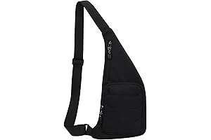 Sling Bag for Men Women, Shoulder Bag Backpack with Strap Pockets, Chest...