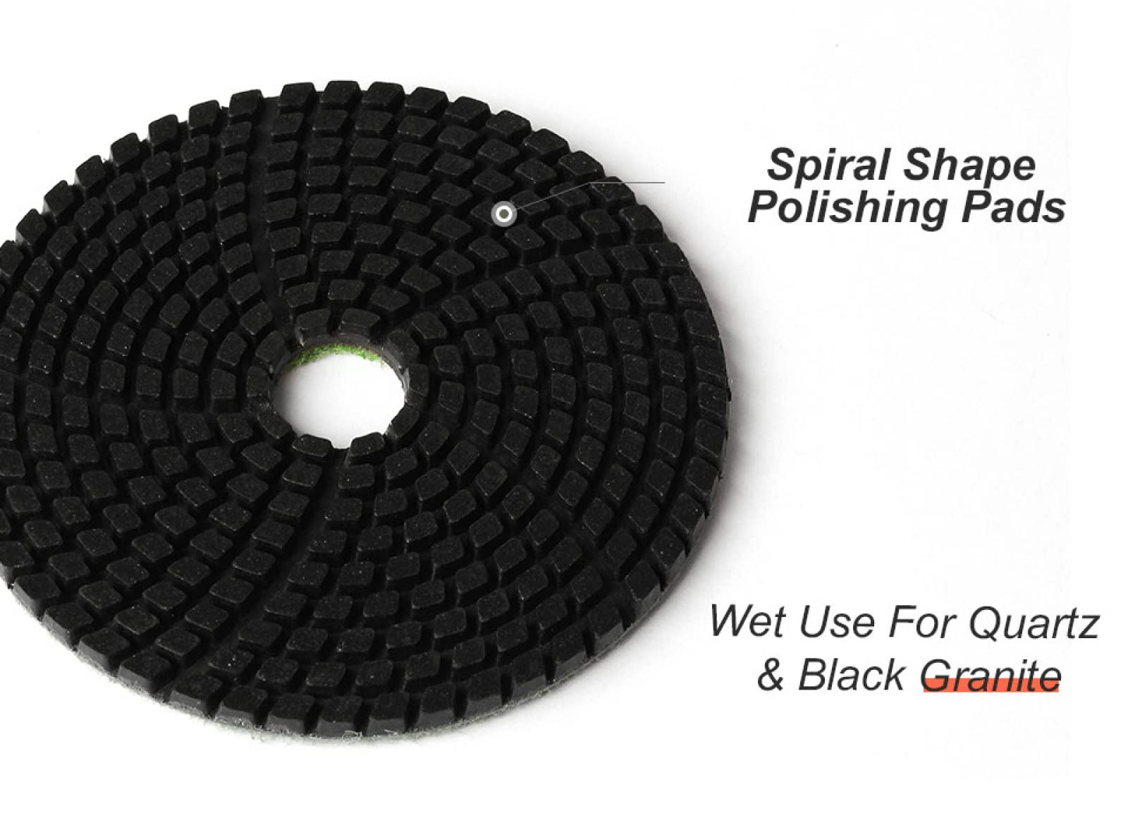 7 Pezzi 4 "tampone for lucidatura diamantato Dischi abrasivi Flessibili for Granito Quarzo Pietra Artificiale Cemento Marmo 100mm Mola lucidante(Grit200 3pcs)