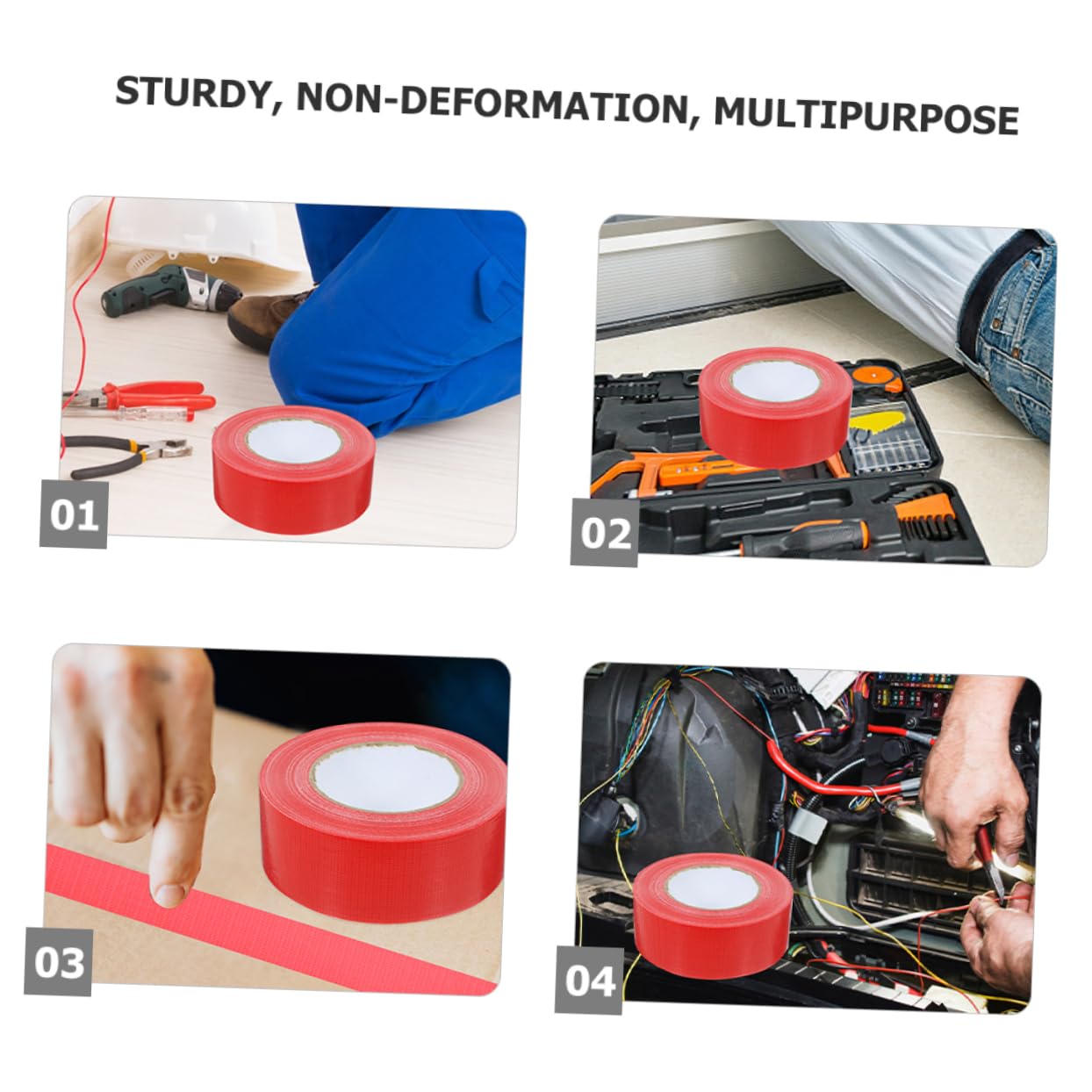 OUNONA 4rollen Wasserdichtes Heavy-duty Dichtungsband Multifunktionales Reparaturband Für Innen Und Außenanwendungen Für Rohrreparaturen Und Abdichtungen