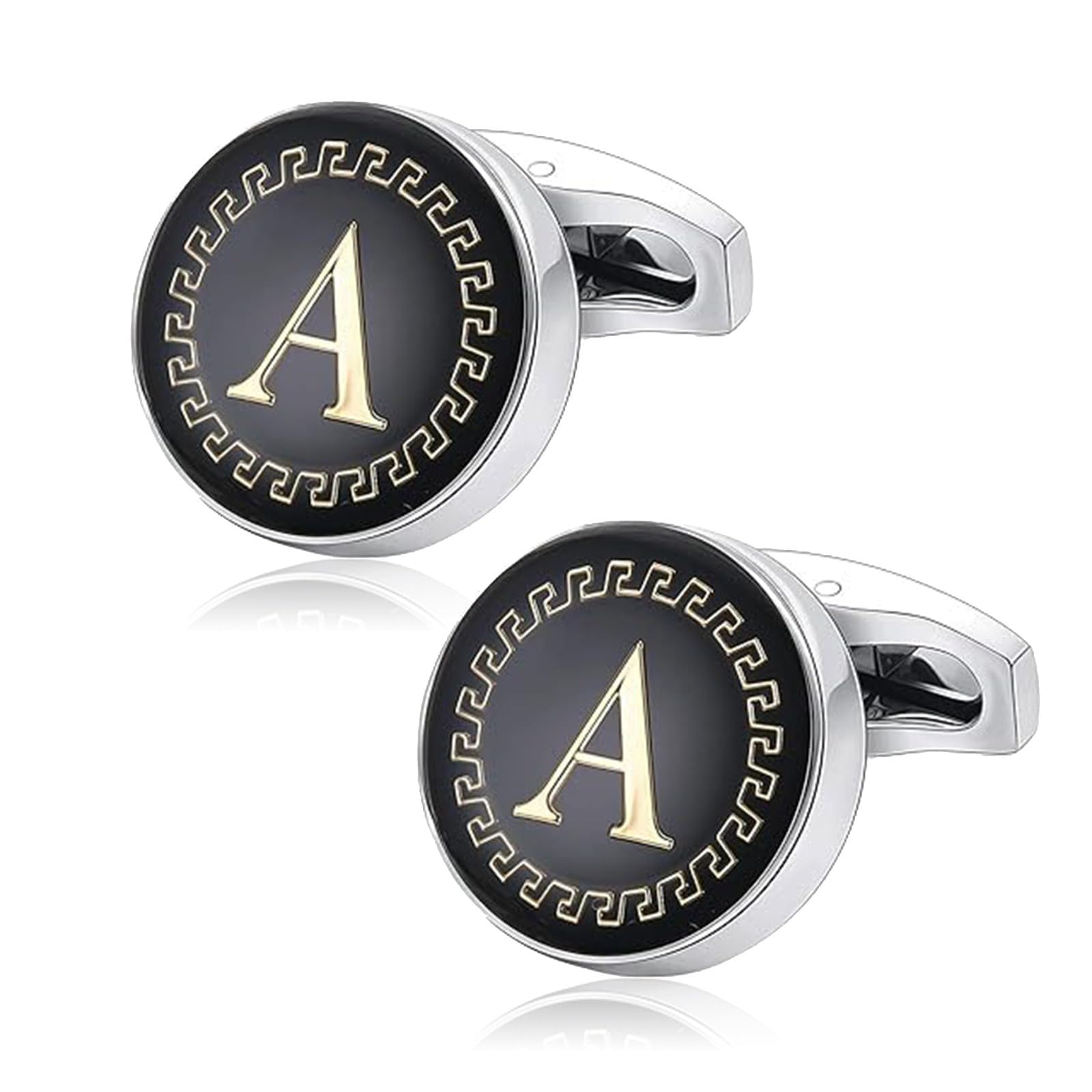 AMAAL Cufflinks for Men Boys Cuff links Formal Stainless Steel Cufflink For Men Alphabet Letters A Birthday Gift Anniversary Husband Cuff Links Cufflinks Set Mens Boys Man Boy Valentine Gifts -A07 (B0CSKG1QPQ) Amazon Price History, Amazon Price Tracker