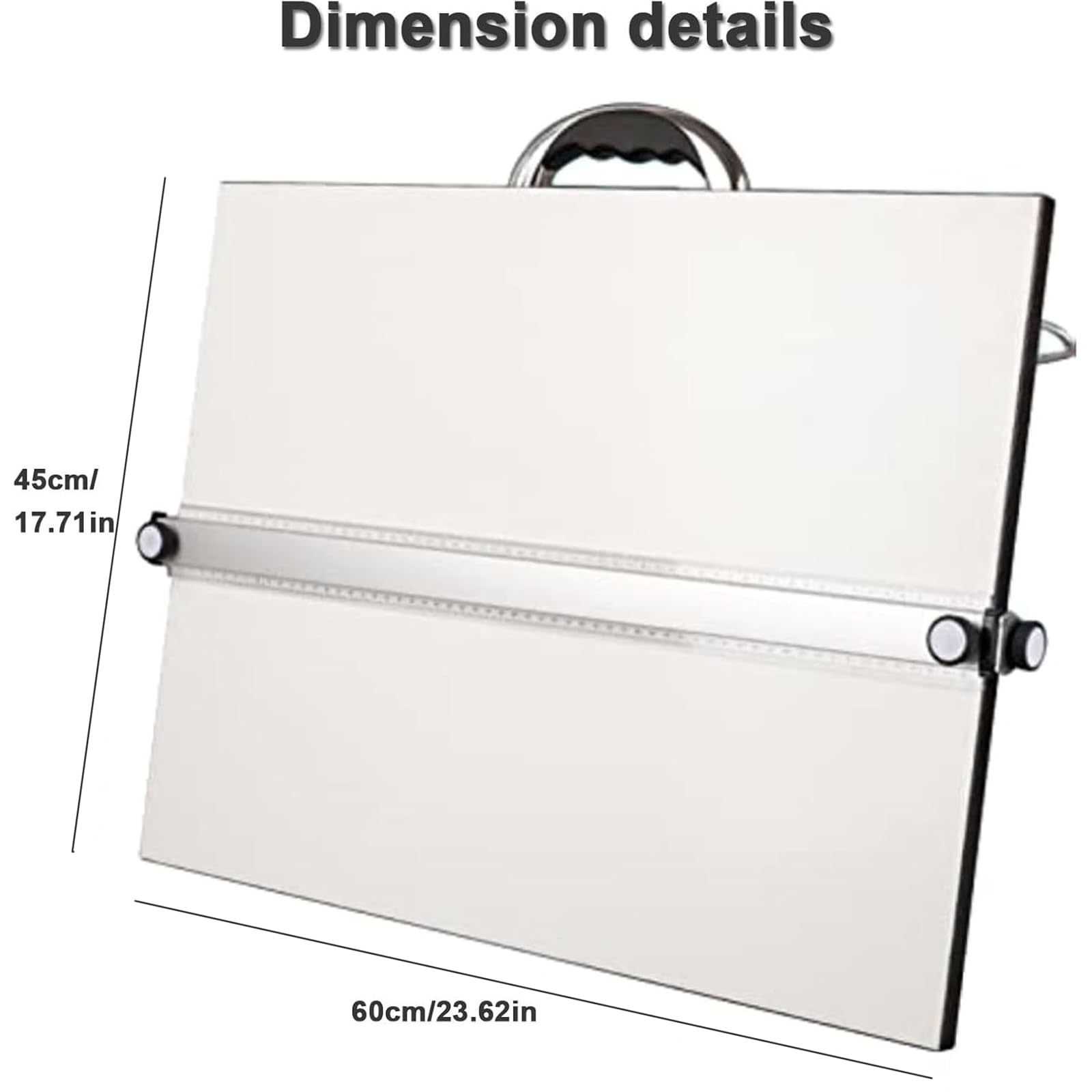 Tragbares Zeichenbrett, professionelles Parallelzeichentafel mit verstellbarem Design und 30° Neigungswinkel für Künstler und Designer