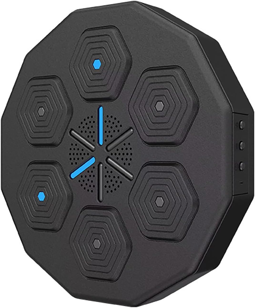 Inteligentna maszyna bokserska Bluetooth, montowany na ścianie, sprzęt fitness z muzyką i efektami świetlnymi, zawiera rękawice bokserskie do treningu w domu