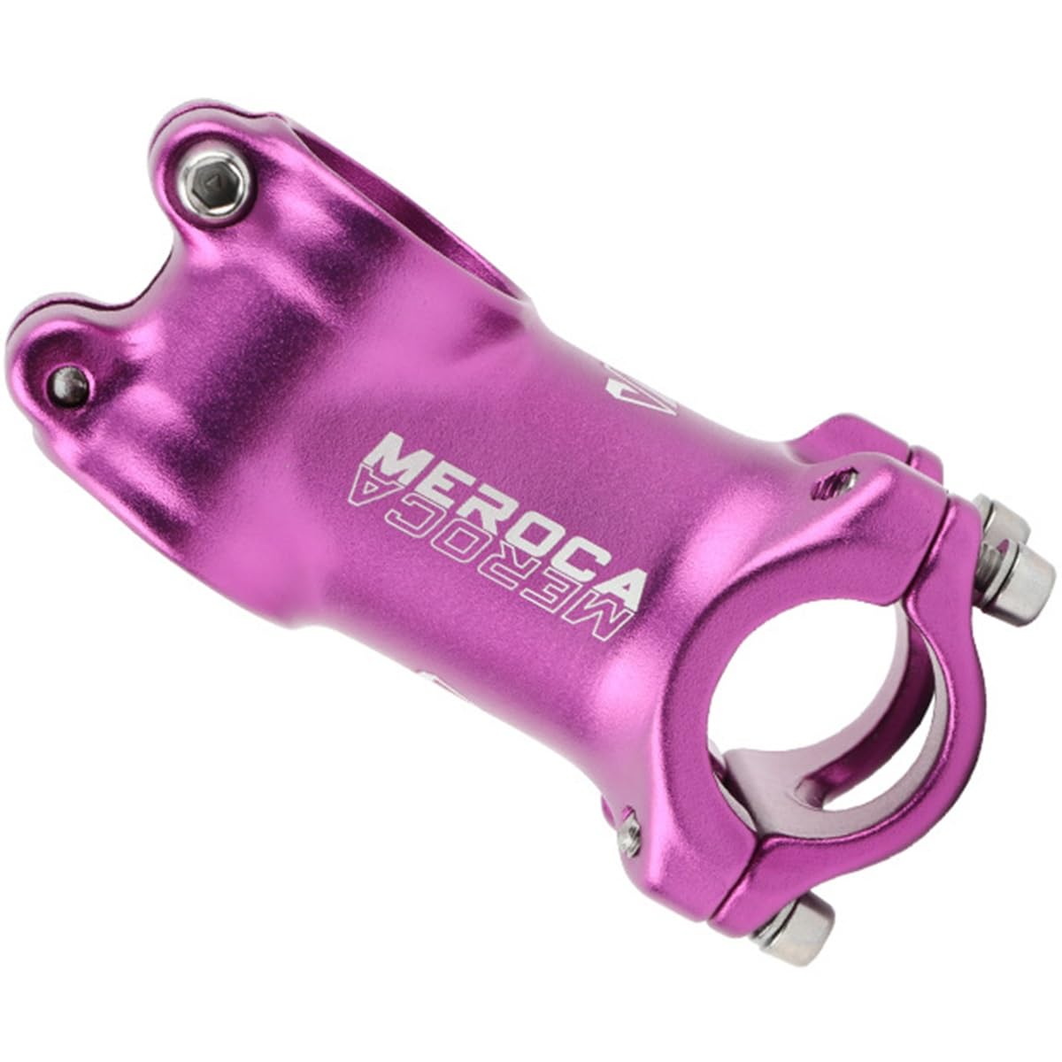 FukkeR Bike Stem 25.4mm Clamp Bicycle Handlebar Riser Extender 60mm Aluminum MTB Mountain Bikes 7 Degree For Road Cyclocross Gravel Adventure BMX XC AM (Color : Purple, Size : 60mm)