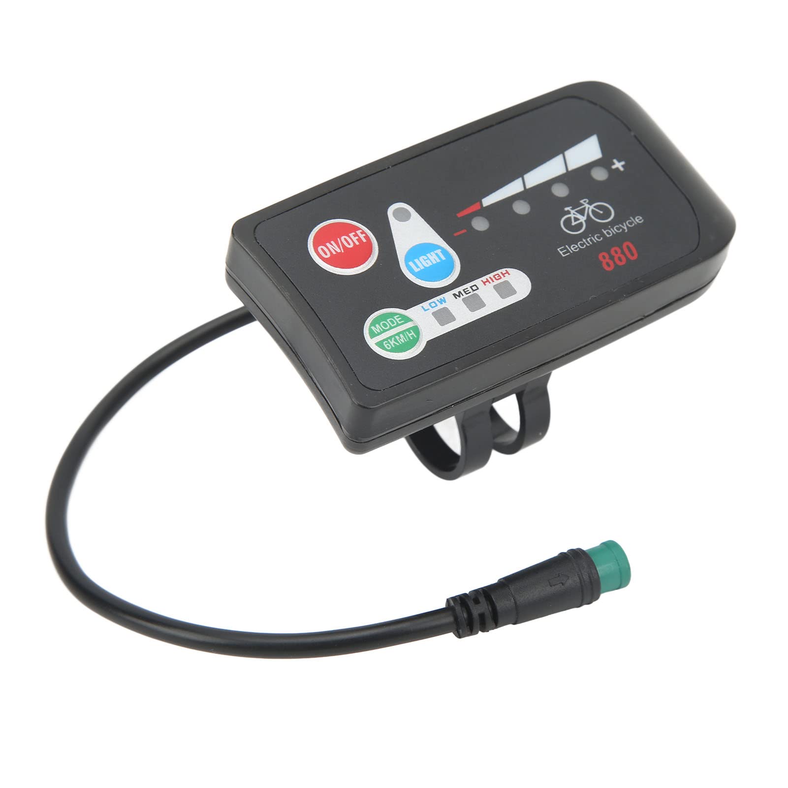 Xolsurg Electric Bicycle Display Lightweight LED Meter Connector Suit for Modification (48v)