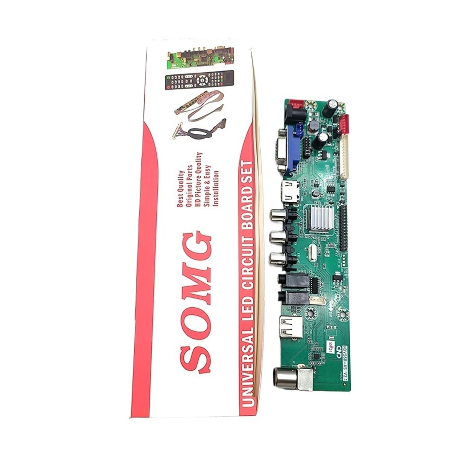 Carte mère V56 pour résoudre les problèmes d'affichage multi-résolution sur TV sans lecteur