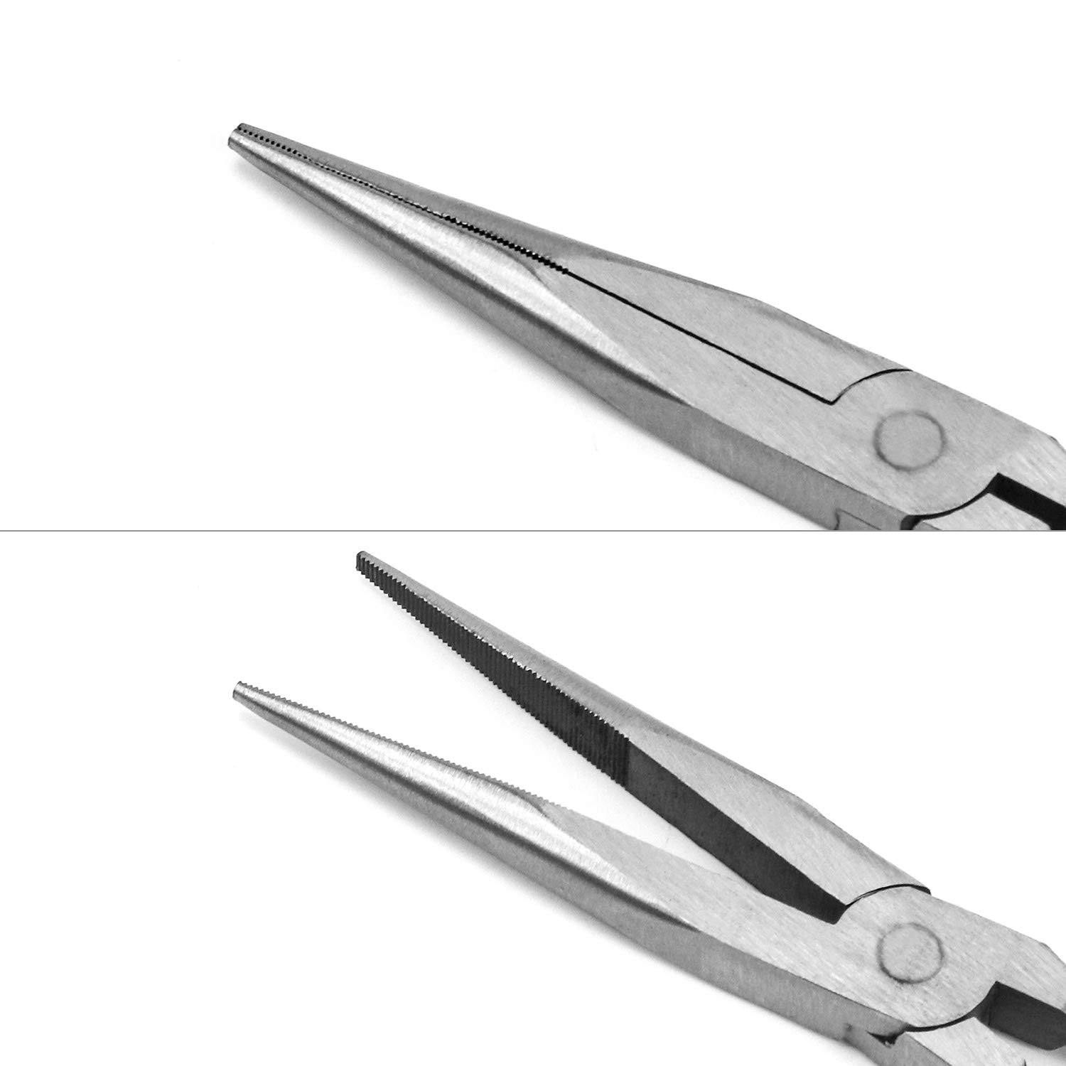 QWORK Pinze a becchi lunghi, Pinze a becco, con impugnatura antiscivolo per la riparazione di piccoli spazi, 280mm / 11"