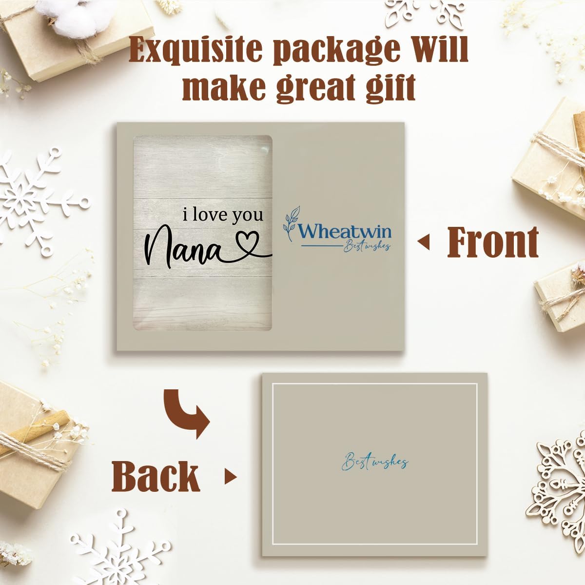 Gift for Grandma I Love You Nana – 4x6 Picture Frame for Nana, Birthday Thanksgiving Day Chritmas Gift, Photo Frame Gifts for Grandma on Mother’s Day - Image 6