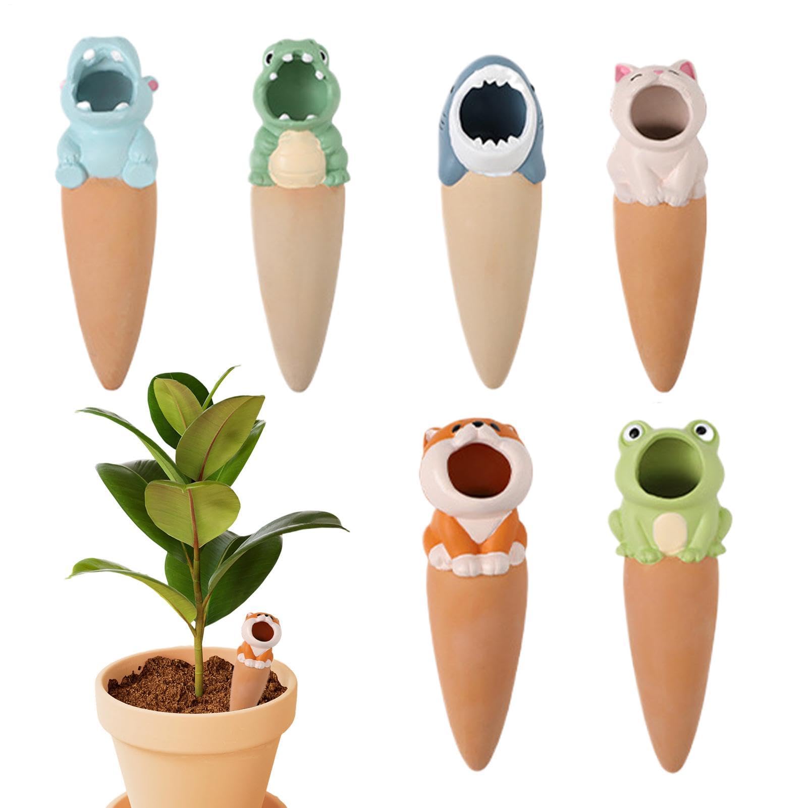 Boules d'arrosage automatique en terre cuite pour plantes de jardin et balcon - Lot de 6