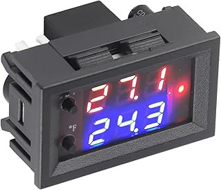 DC12V 10A Temperature Controller Kit, Temperature Controller Meter Indicator, NTC Waterproof Sensor, Temperature Measurement Range-50â„ƒ~110 â„ƒ for Hatching Area, Equipment Case