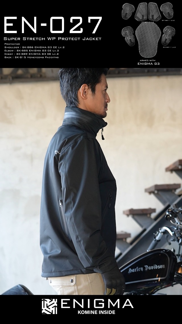 Amazon | [ENIGMA] コミネ 2026モデル バイク用 ジャケット 25-027 EN