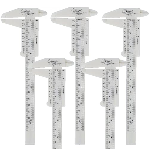 Juego de 5 mini pinzas de doble escala Pastic Vernier Pinza para medidas detalladas de 6 pulgadas 5906in
