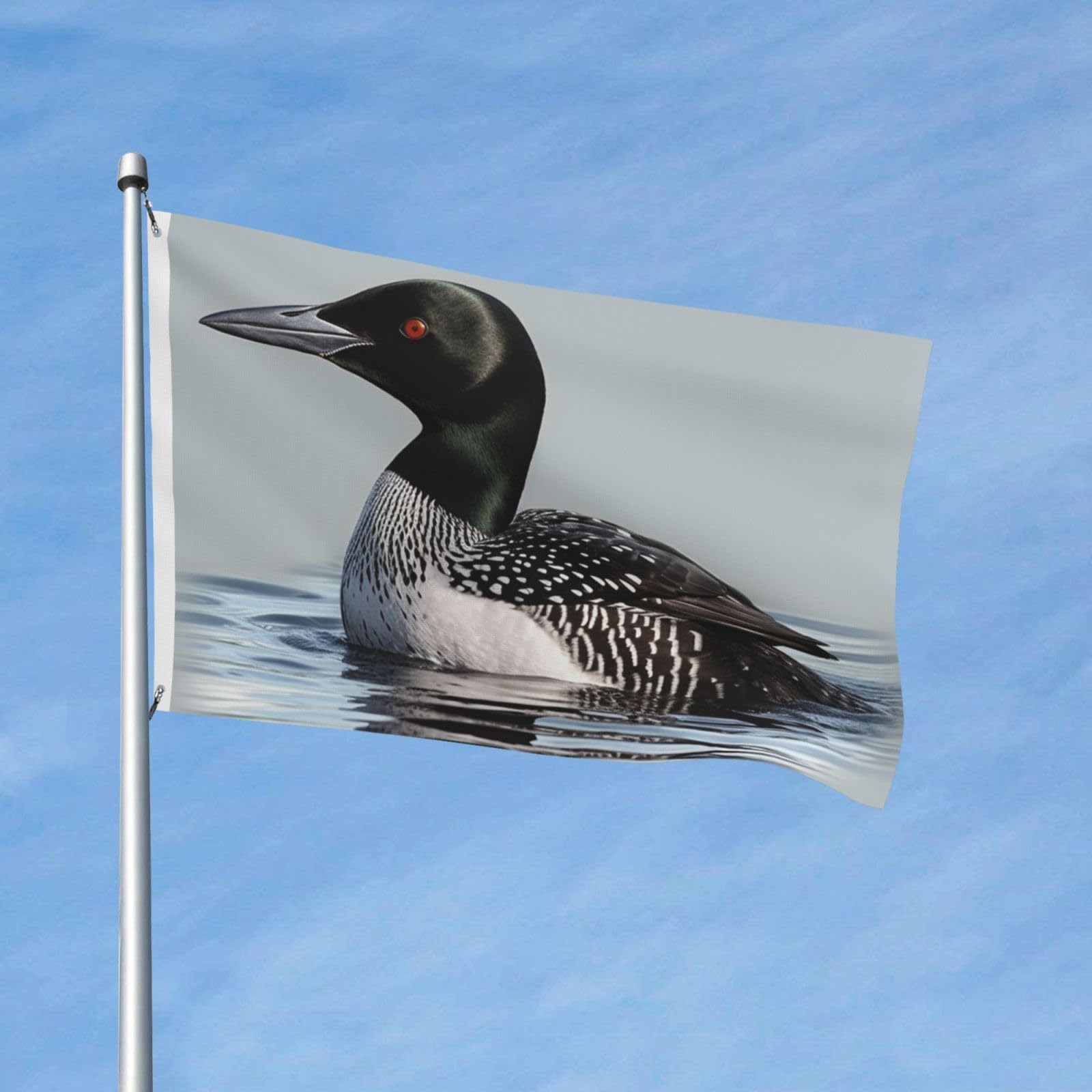 Flag 3 x 5 Ft Outdoor Flag House Flag Garden Banner Loon Nature Bird Novelty Party Flag For All Weather Indoor Outdoor
