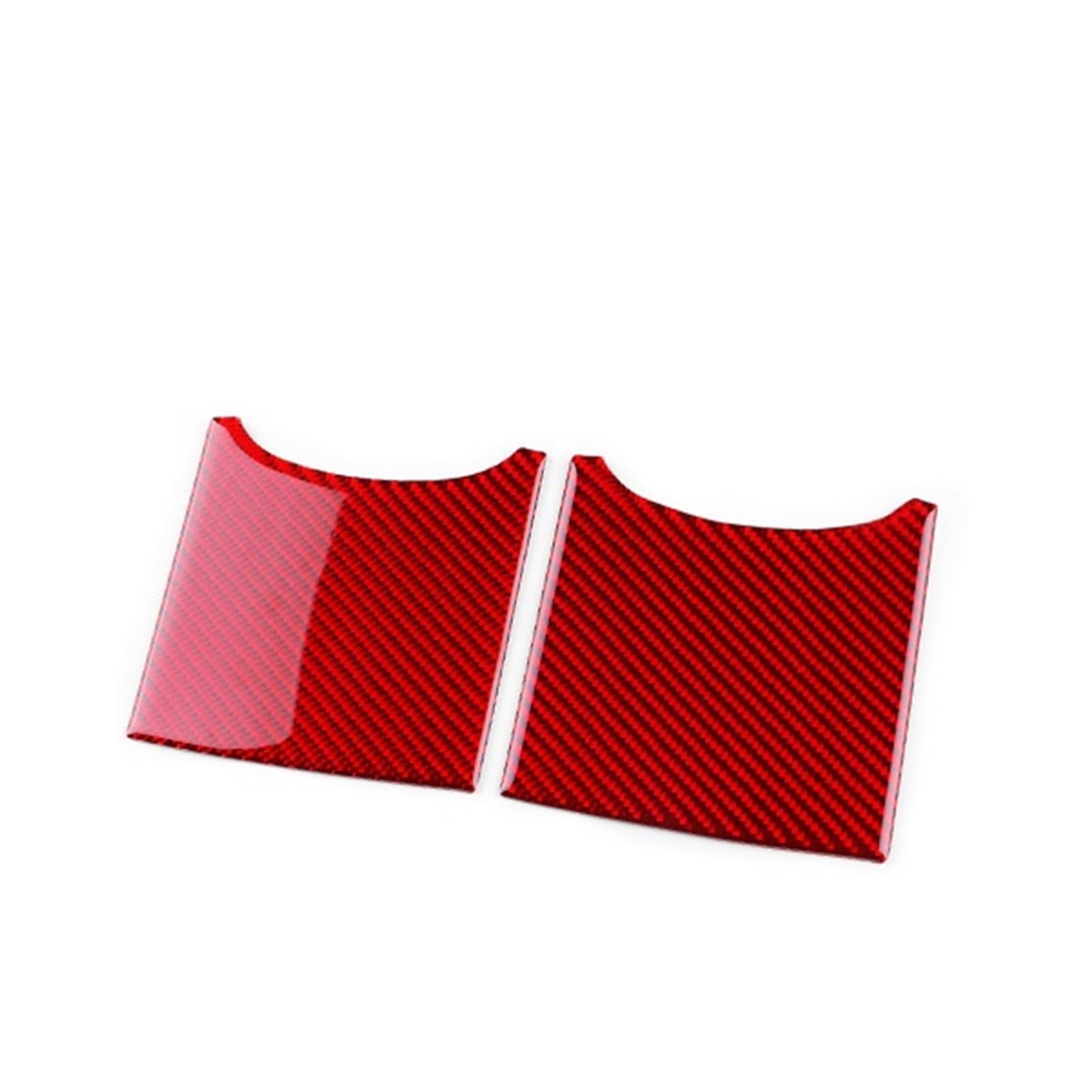 Car Trim Interior for Toyota for Yaris 2006-2011 Soft Carbon Fiber Sticker LHD Car Headlight Rearview Mirror Button Trim Interior Mouldings(Cup LHD RHD Red)