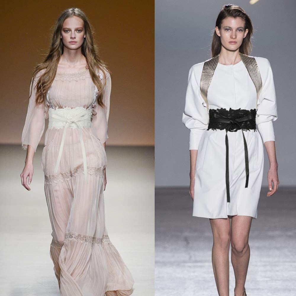 Camel Cintura Donna In Morbida Pelle Non Traforata Larga Cintura Ecopelle Vita~p135320153 - Foto 8