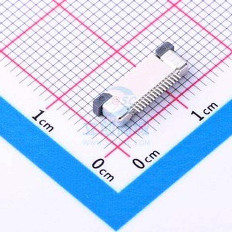 10 Pcs 0.5mmP Number: 15 Drawer Type Bottom Connection FFC/FPC Connector SMD, P=0.5mm 0.5mm AFC07-S15FCA-00