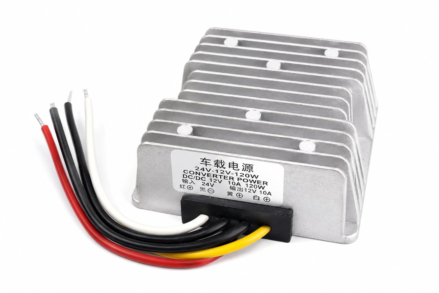 Waterproof DC-DC Buck Converter Car Display Power Supply Module Silver Input Voltage 24v (DC DC 12V 10A)-picture-26