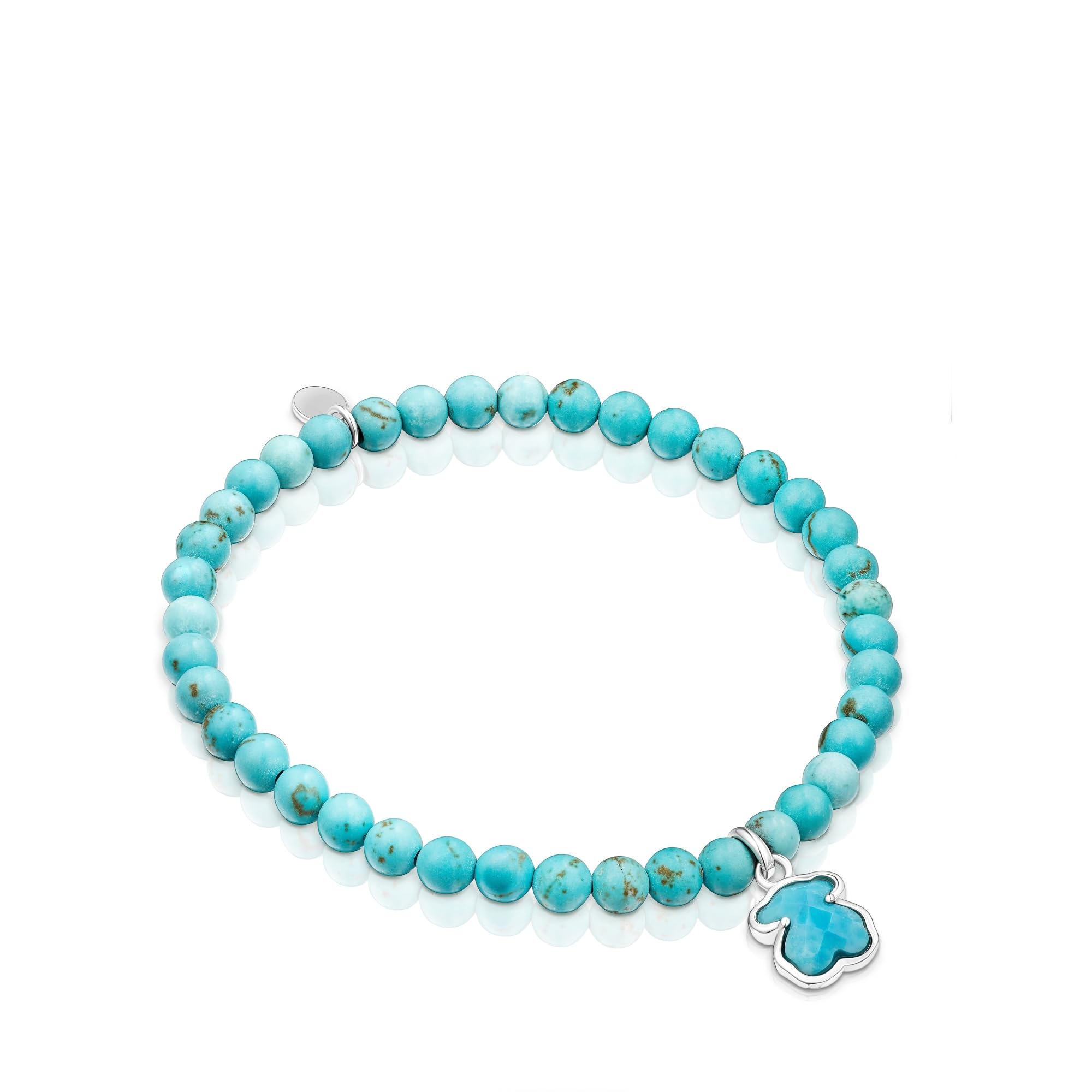 TOUS Pulsera para Mujer de Plata de Primera Ley y Magnesitas, Colección Icon Color
