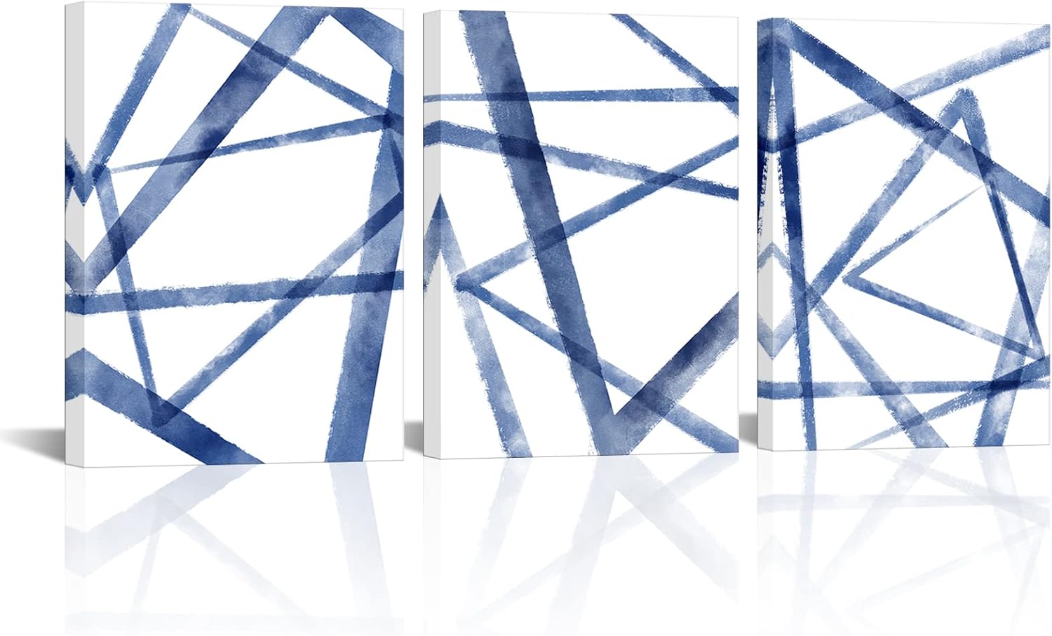 HOMEOART Blue Wall Decor Abstract Wall Art Geometric Wall