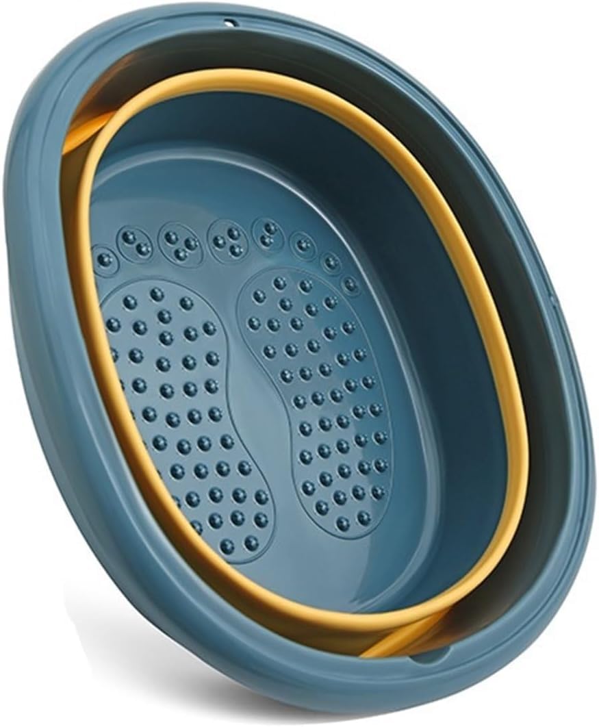 Foldable Foot Spa Bucket,Foldable Foot Spa Bath Tub Bucket, Multipurpose Foot Bath Massage Barrel Professional Feet Heath Care Supplies For Travel Use Massaging Tools