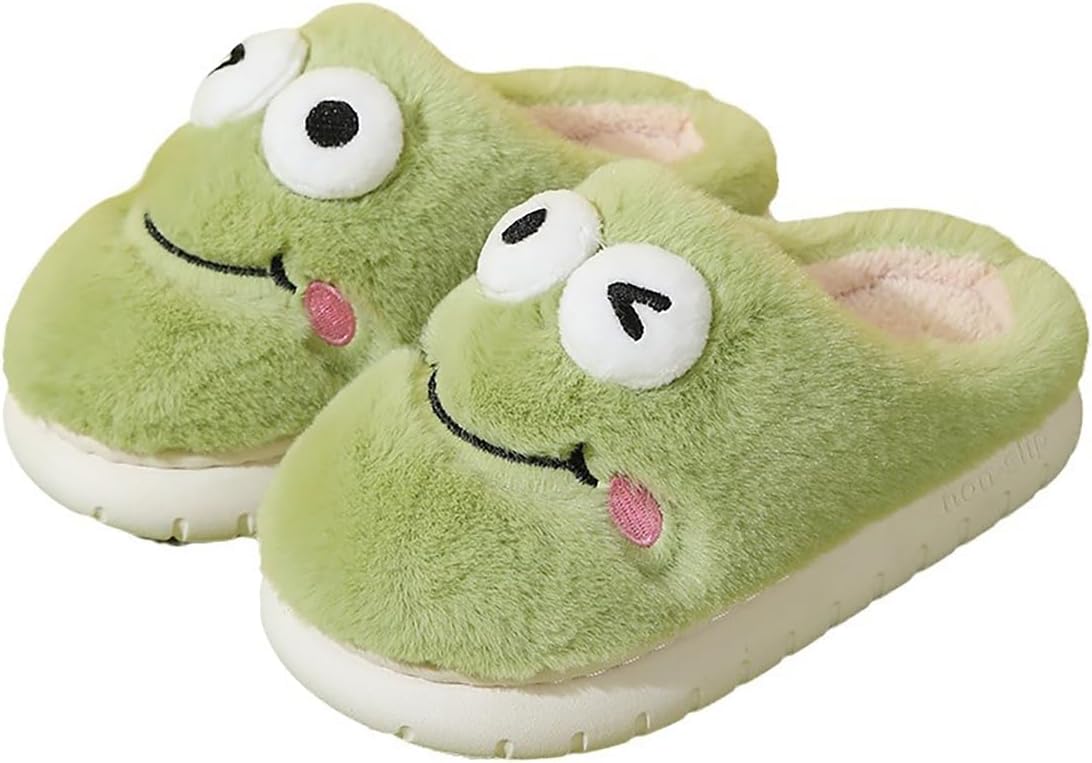 Toddler Slippers Girl Boy House Slipper Kids Winter Slipper Cute Slip-on House Shoes Fluffy Plush Indoor Bedroom Slippers