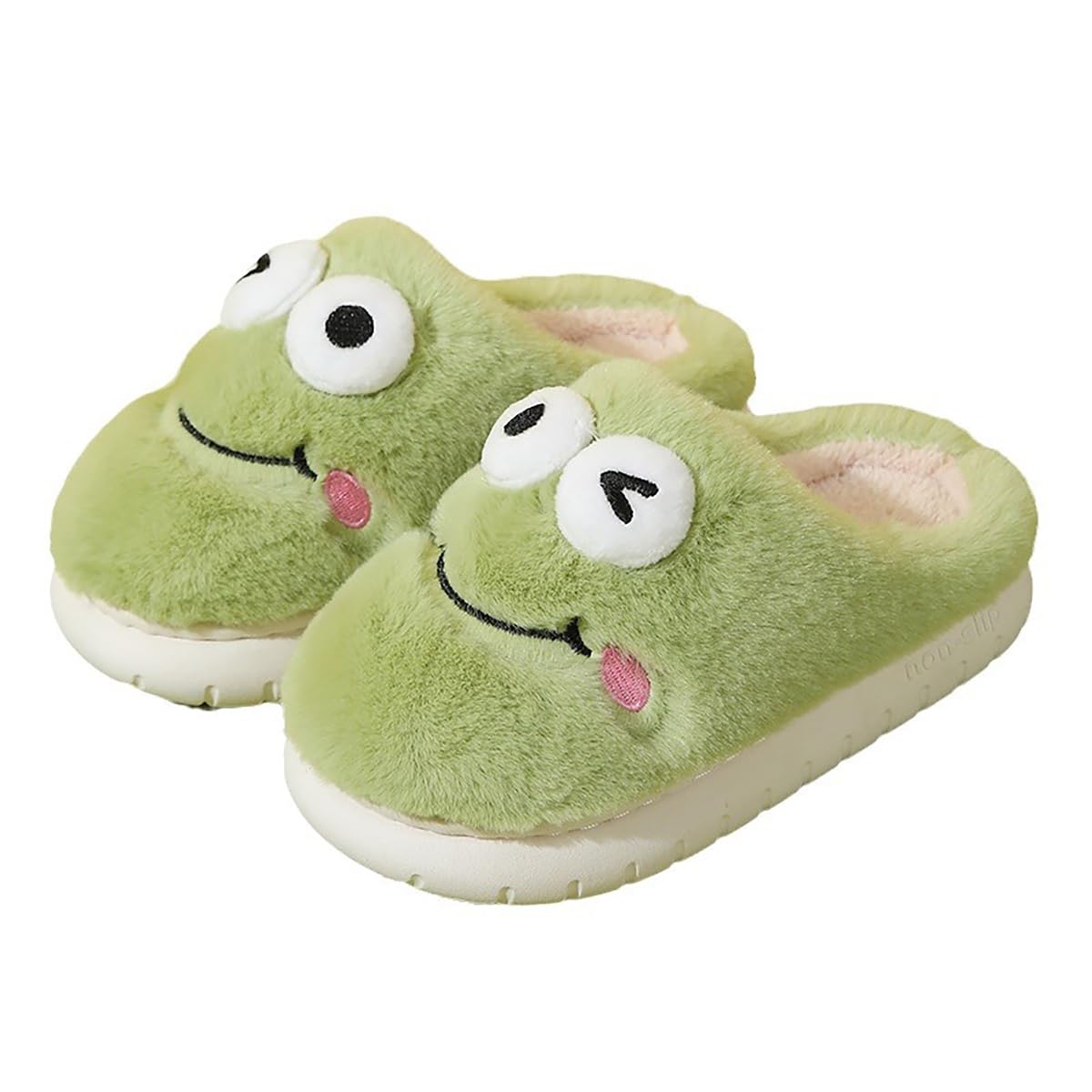 Toddler Slippers Girl Boy House Slipper Kids Winter Slipper Cute Slip-on House Shoes Fluffy Plush Indoor Bedroom Slippers