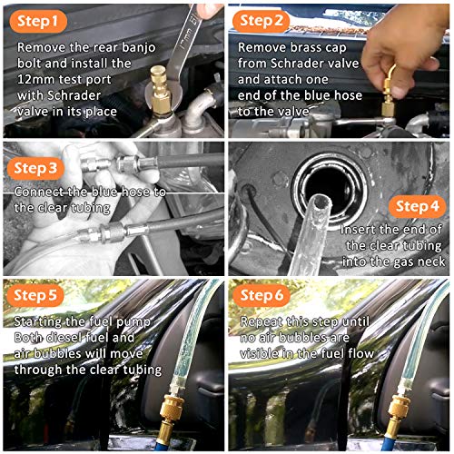 Fuel Filter Air Bleeder Service Kit For Ford 6.4L Powerstroke Diesel Engines 2008 2009 2010 F250 F350 F450 F550 #TOP1