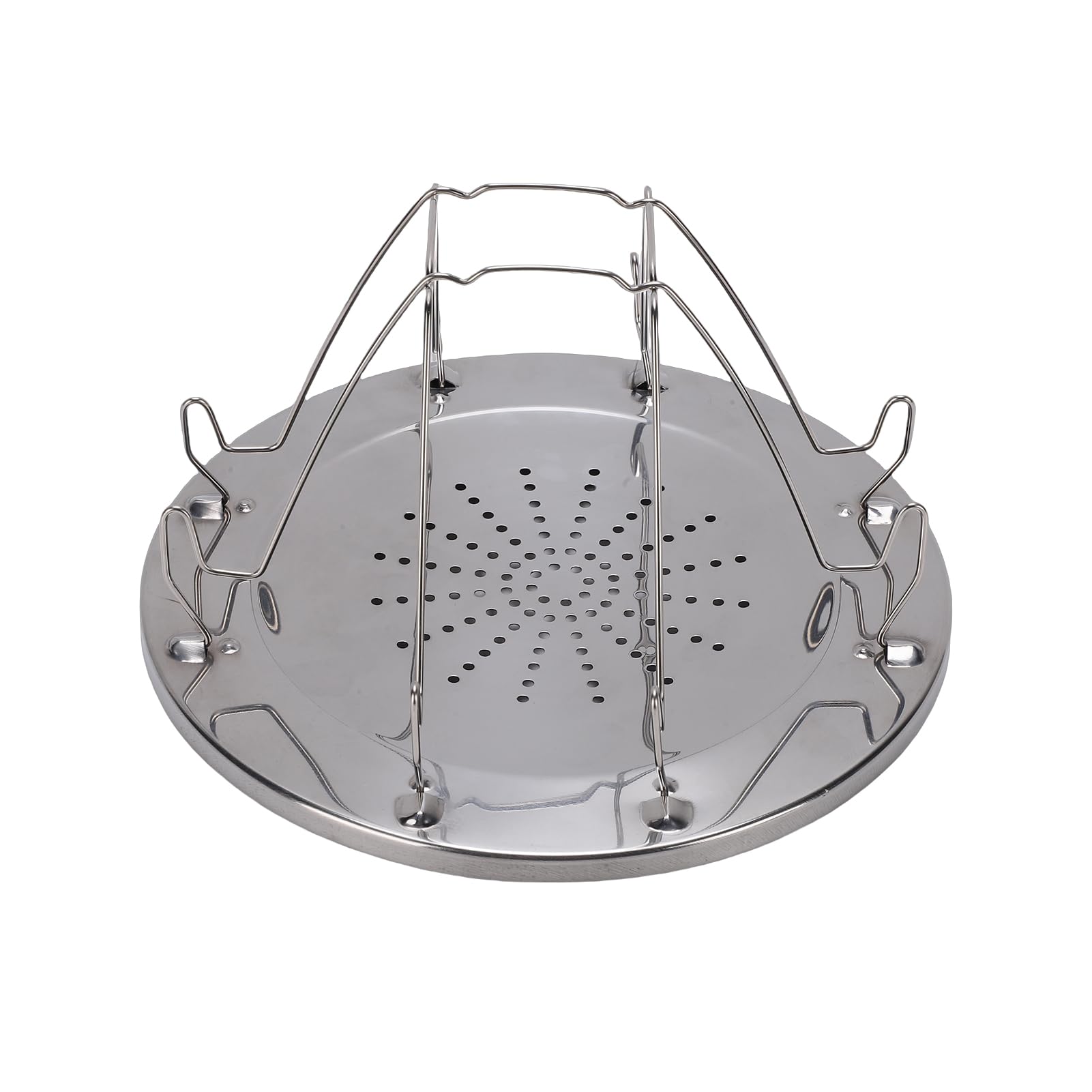 Wakects Tostadora para Acampar Tostadora de Pan Plegable de Acero Inoxidable Parrilla para Estufa de 4 Rebanadas con Base Perforada Bandeja de 8.66 Pulgadas para Acampar Picnic RV Cocina Al Aire