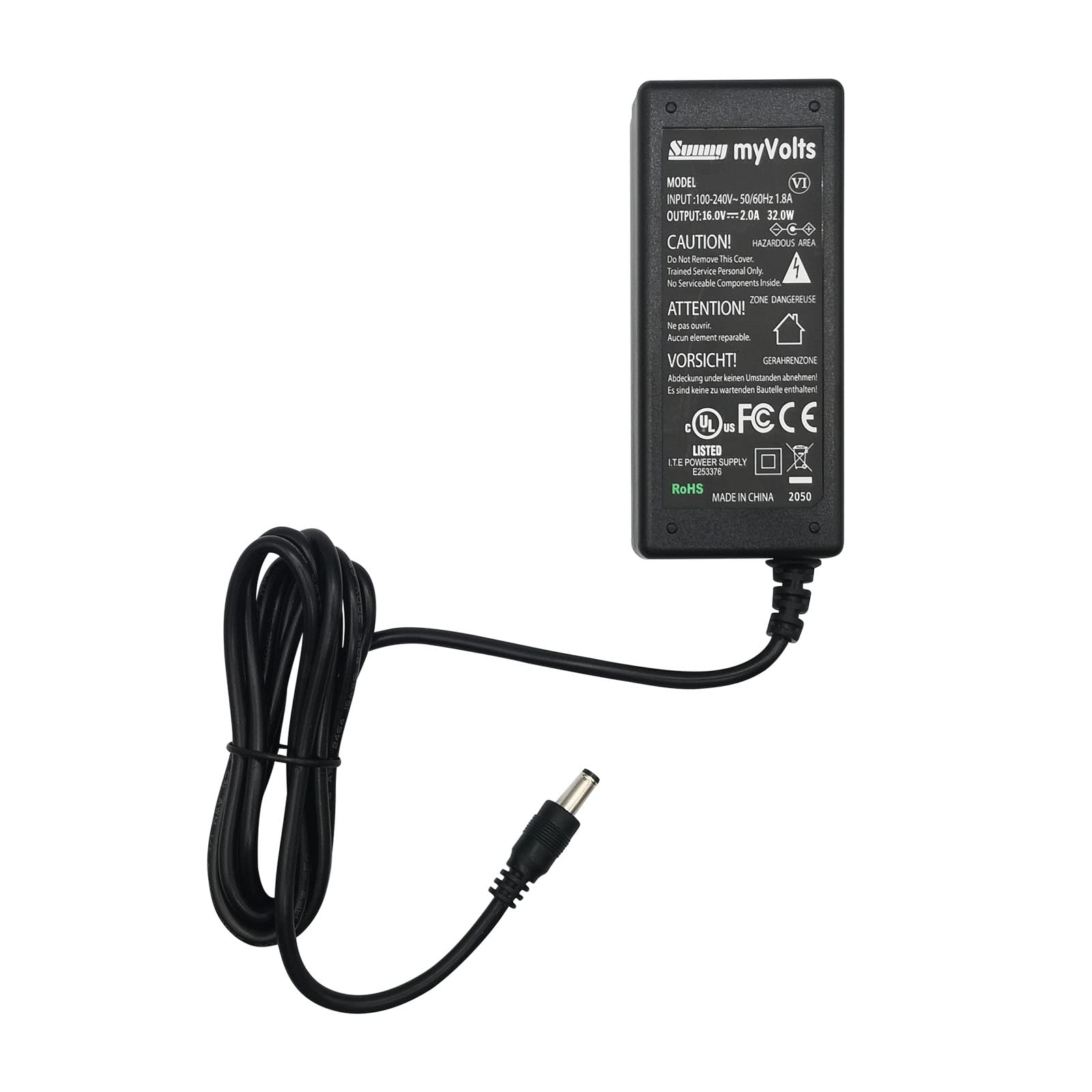 MyVolts 16V EU-Netzteil kompatibel mit Yamaha P-155 Keyboard