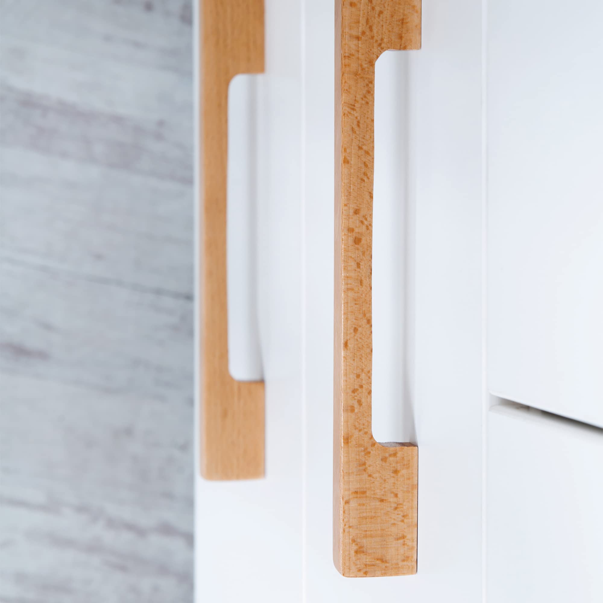 roba Kleiderschrank Finn 3 Türen 2 Schubladen weiß Soft Close-Technik Drehtürenschrank