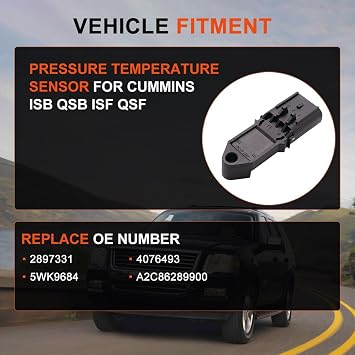 Manifold Absolute Pressure MAP Sensor 2897331 4076493 5WK9684 A2C86289900 for Cummins ISB QSB ISF QSF