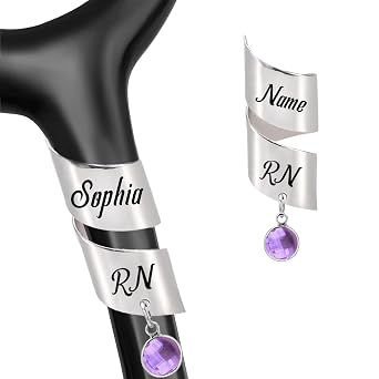Ultragifta Personalized Stethoscope Name Tag Custom Stethoscope Charms for Nurses Stethoscope Accessories ID Tags Nurse Gifts for Women Graduation Vet Doctor