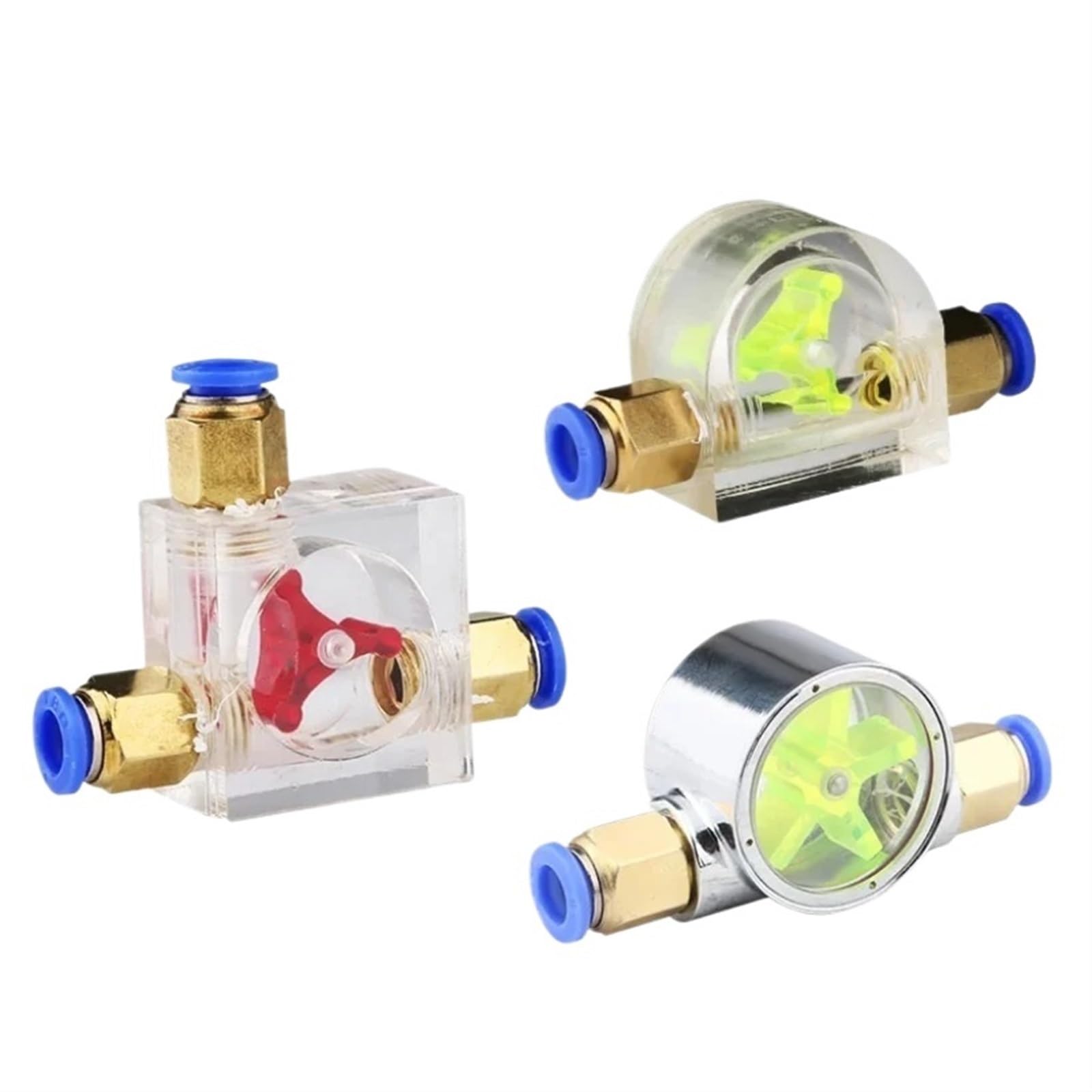 Indicateur de débit moteur 1 entrée 2 sorties pour refroidissement eau