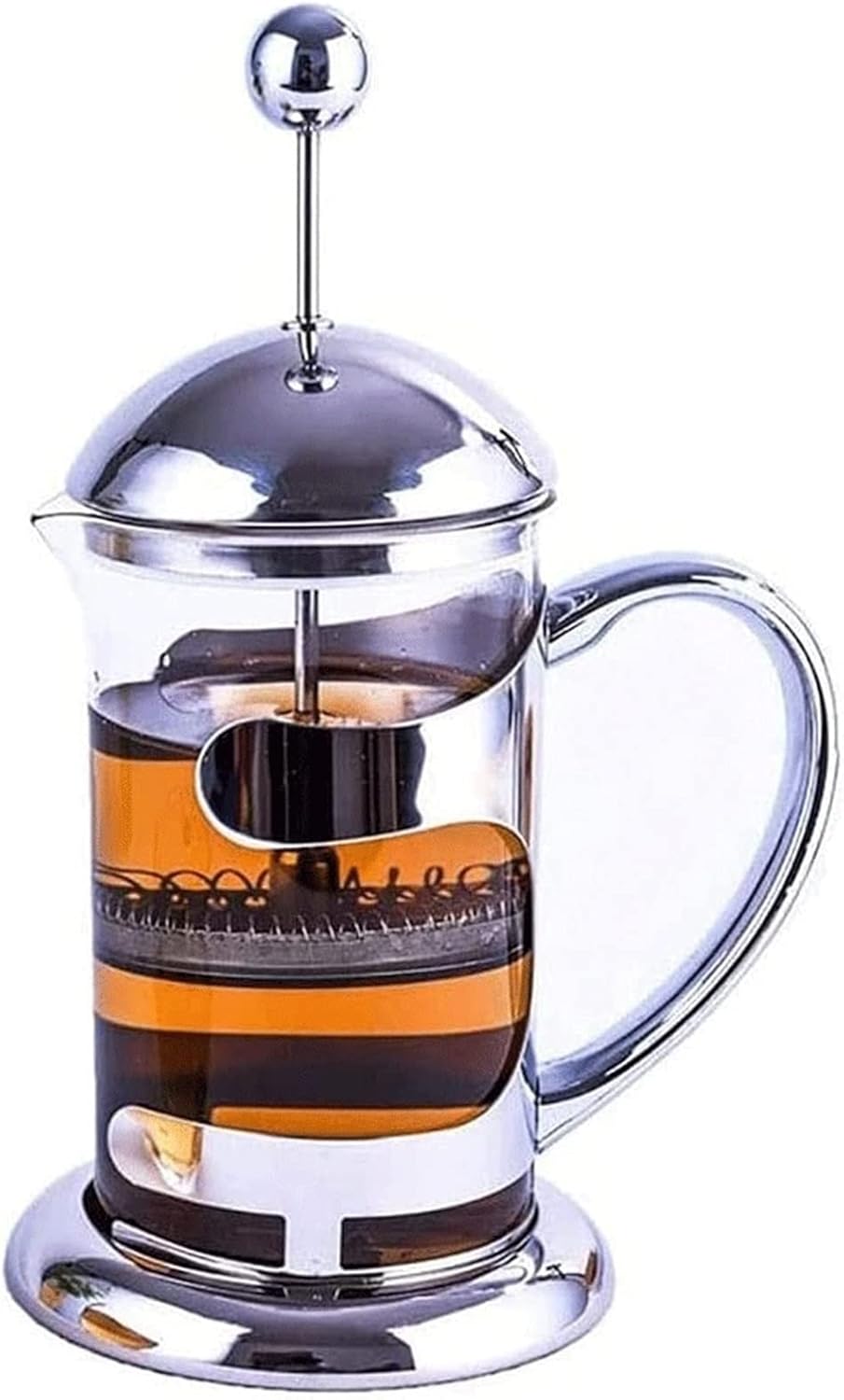 French Press Coffee Maker, 1 Liter, 34 Ounce, Chrome