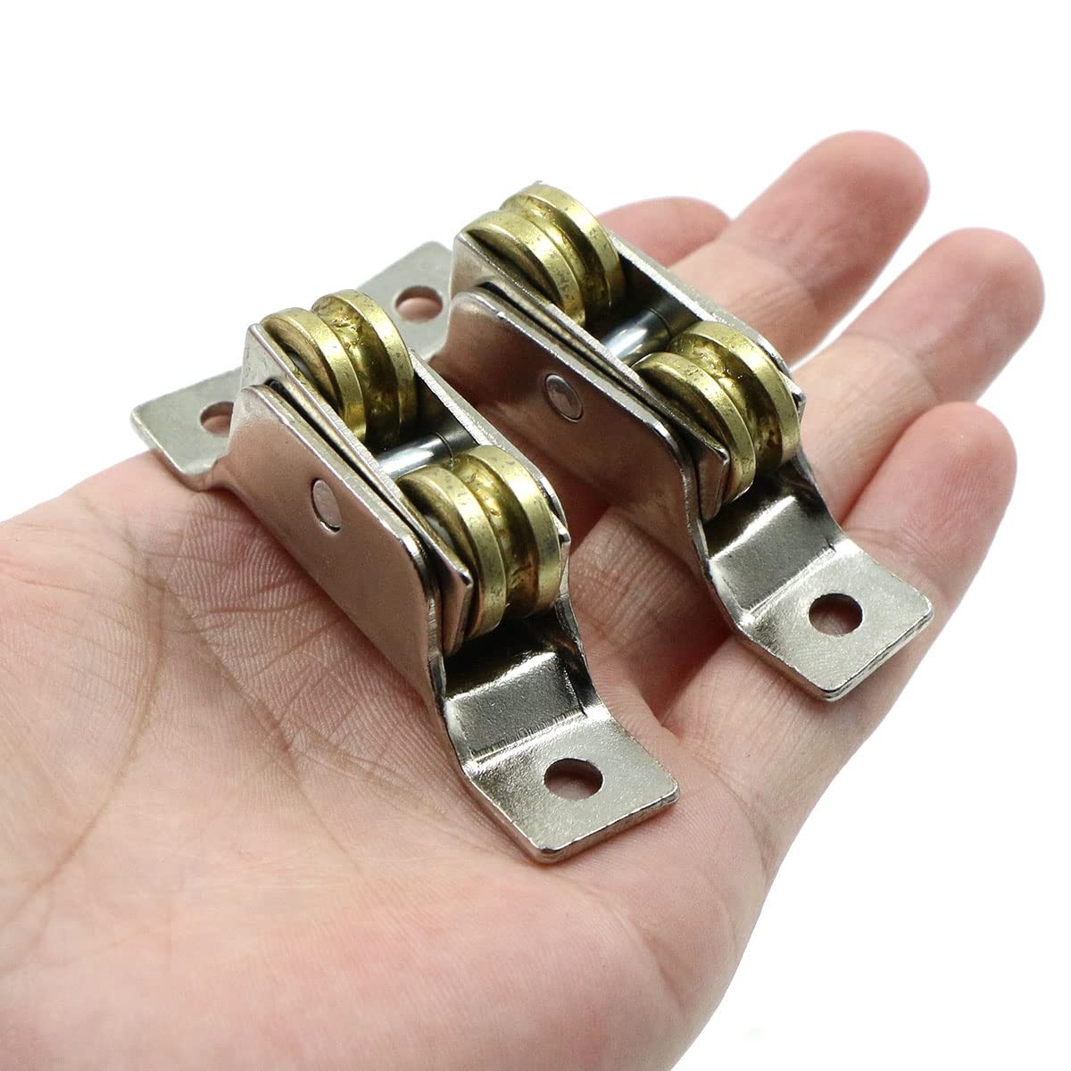 Set Di 5 Rulli Scorrevoli In Acciaio Inox Da 6mm - Per Porte Vetro, Armadi E Finestre - Foto 4