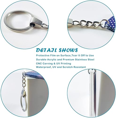 Miniatura 4 de QQSD Llavero con la bandera de España, 2 unidades, España