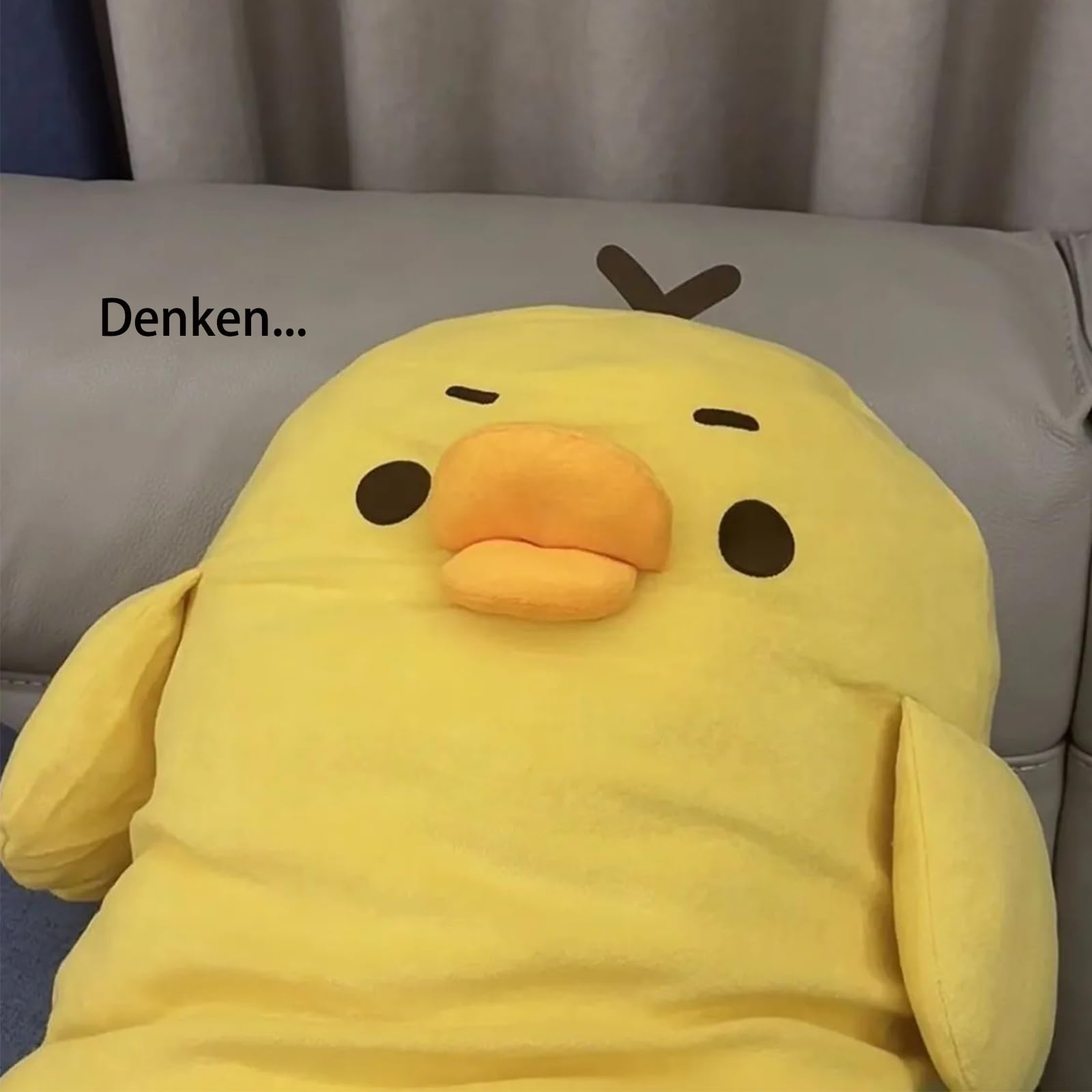 Huhn Kuscheltier, Kissen Seitenkissen Plüschtier, Stofftier Plüsch Puppe Plüschtiere, Geschenk für Jungen Mädchen (Lange Streifen -90cm)